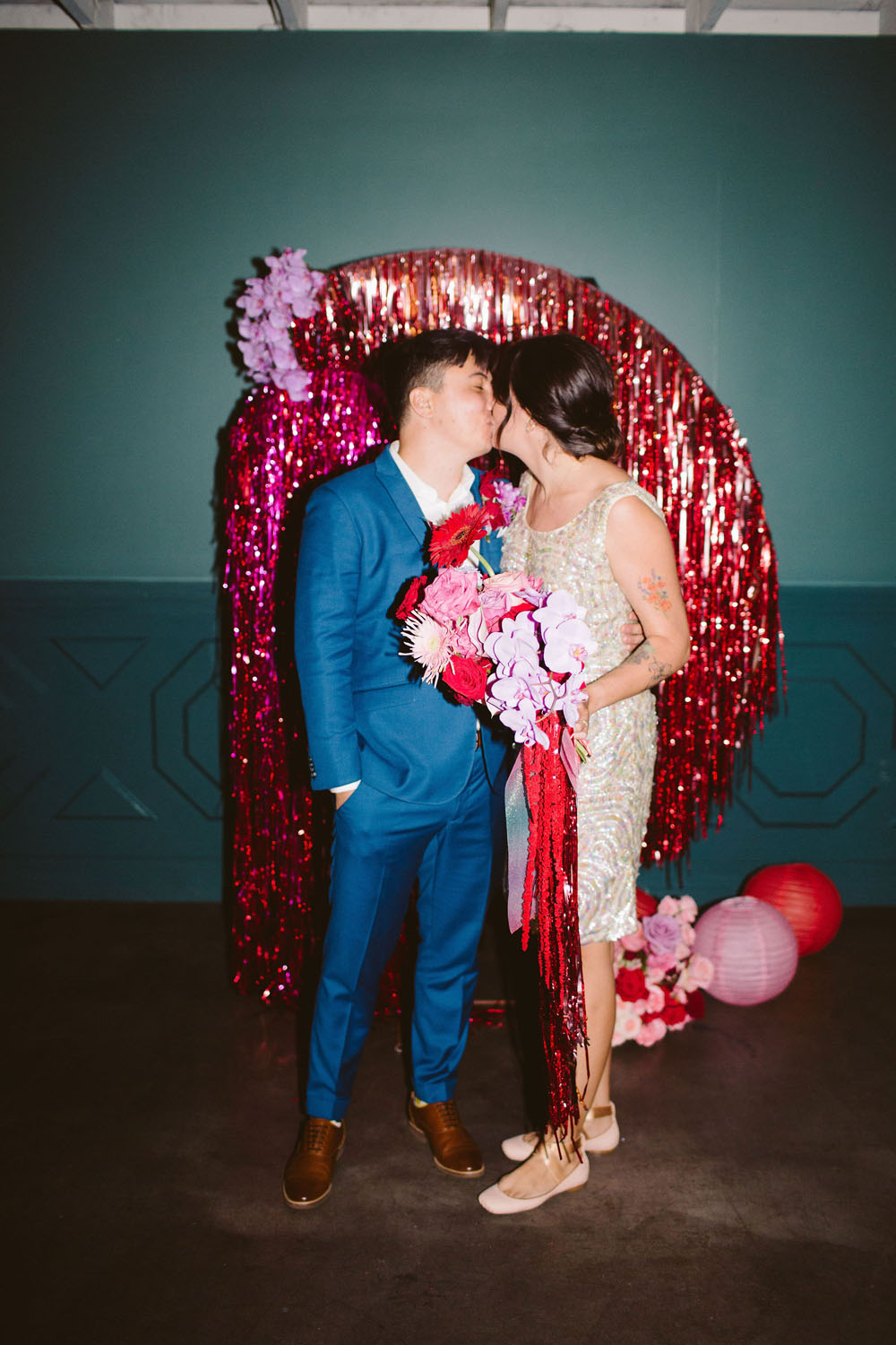 fringe backdrop for wedding