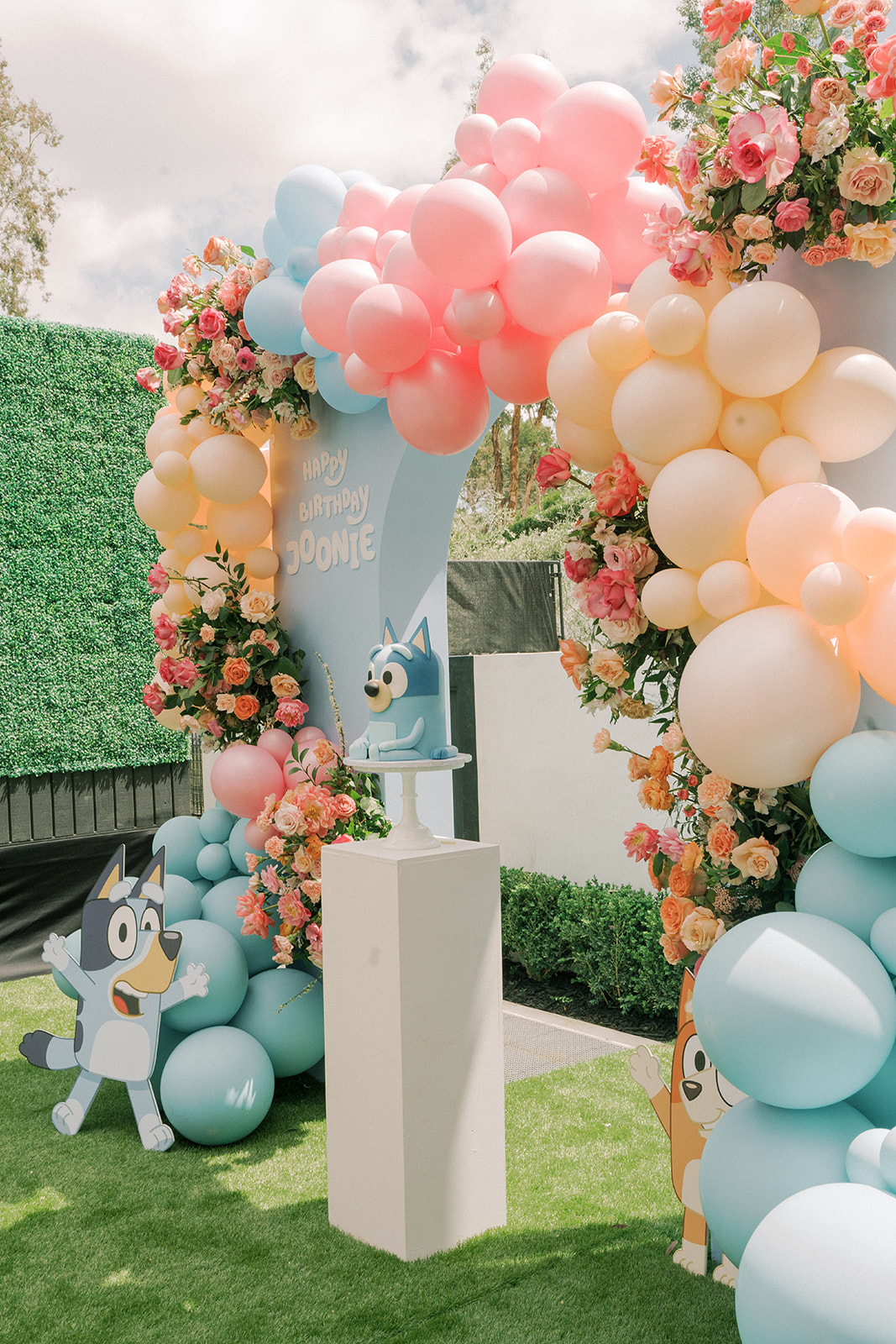 Bluey First Birthday Party - Bluey Themed Party 100 Layer Cake