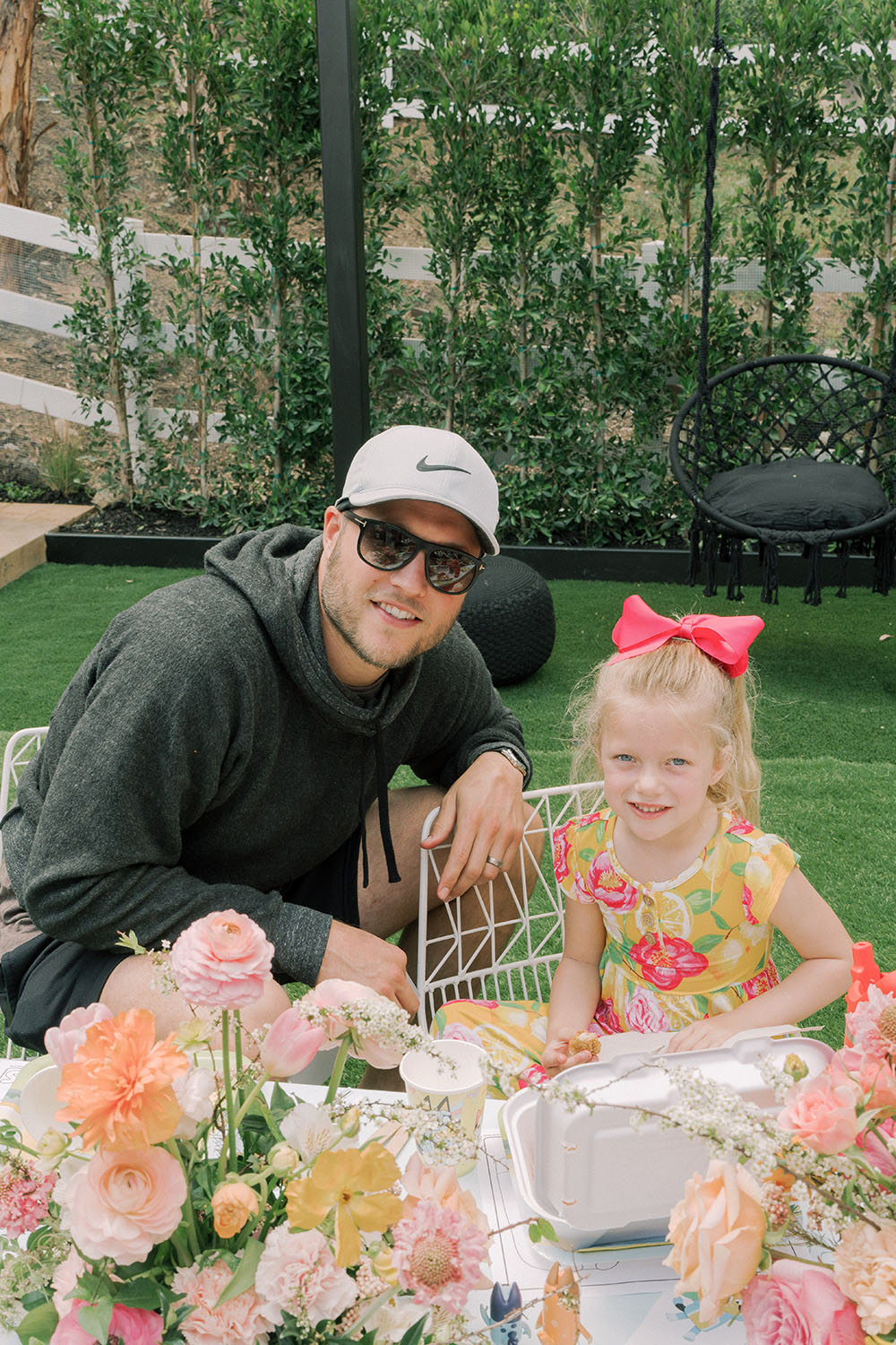 Matthew Stafford and daughter