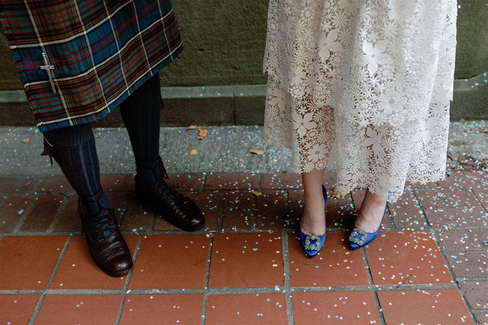 confetti for central park NYC elopement