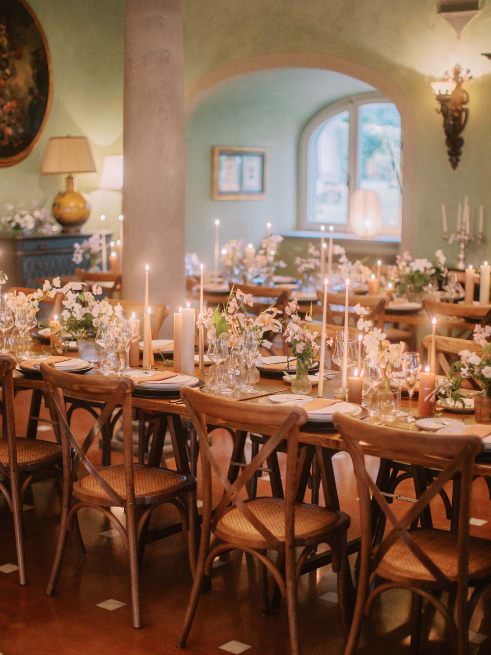 Modern, romantic terracotta-toned Tuscany wedding at Villa La Massa in Florence 