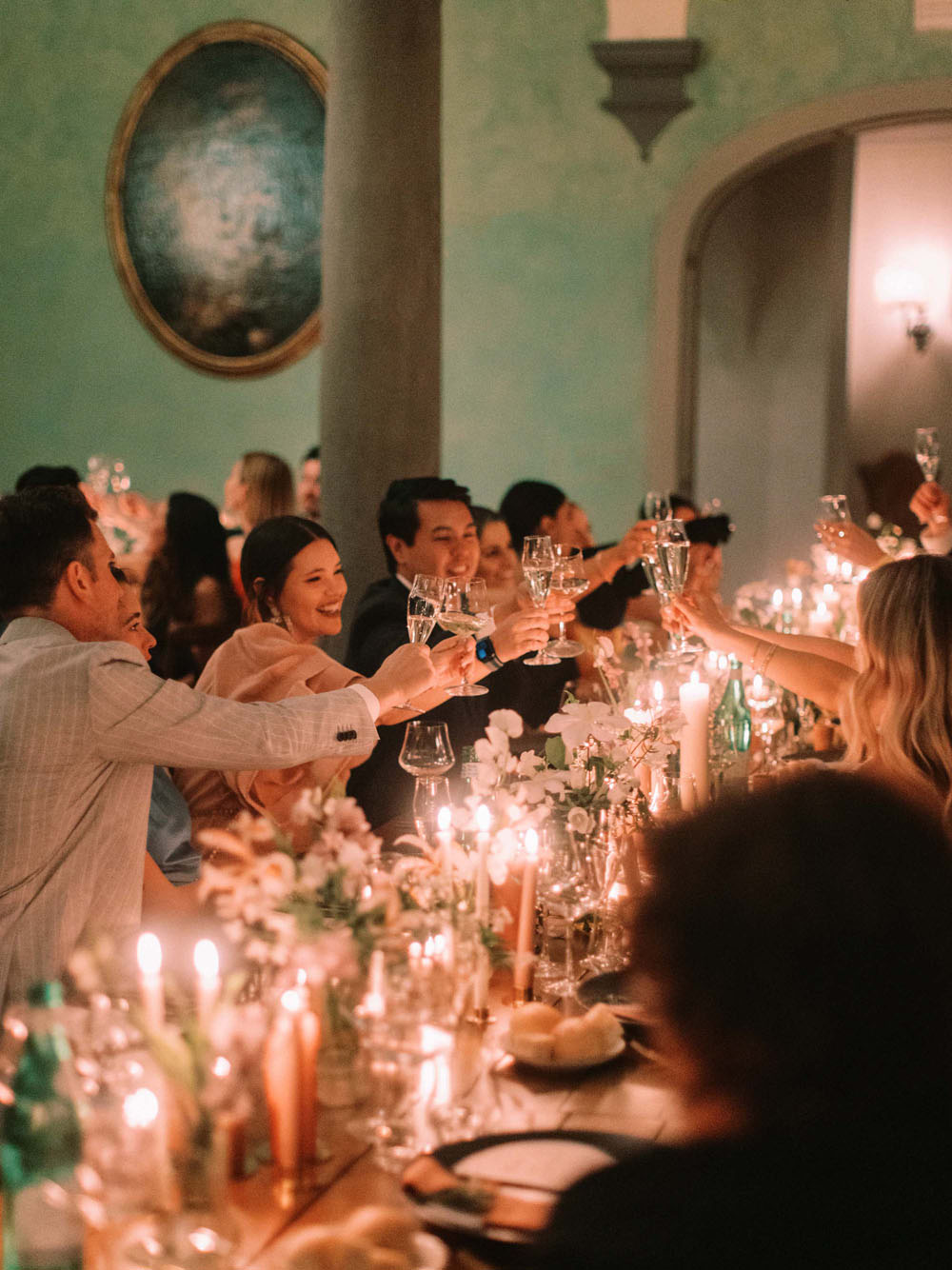 Modern, romantic terracotta-toned Tuscany wedding at Villa La Massa in Florence 