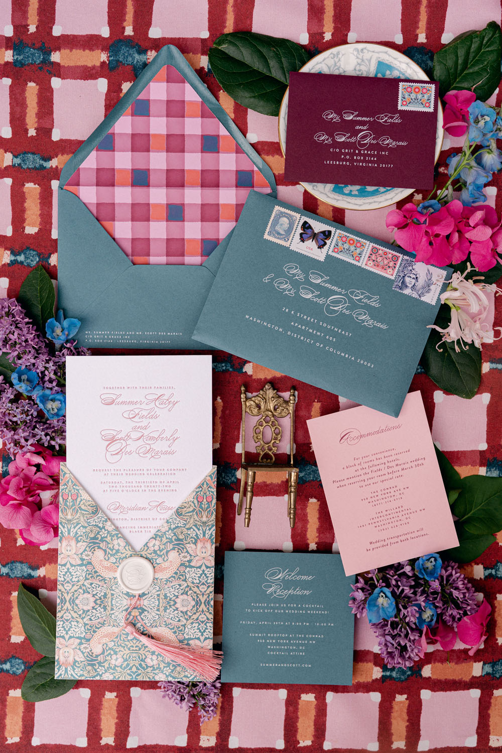 maximalist wedding invitations