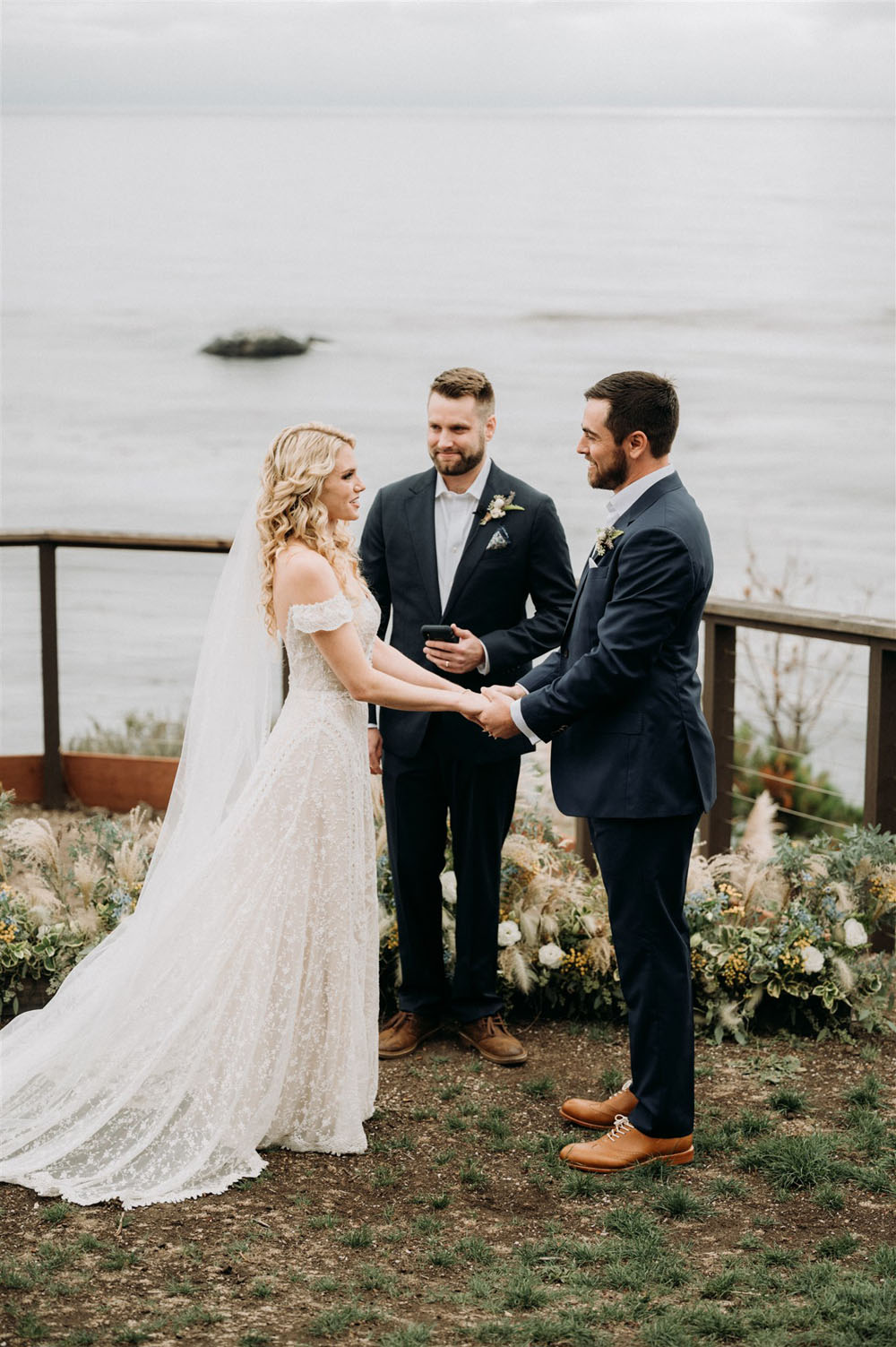 Big Sur wedding with a pre-wedding shoot and private vows 