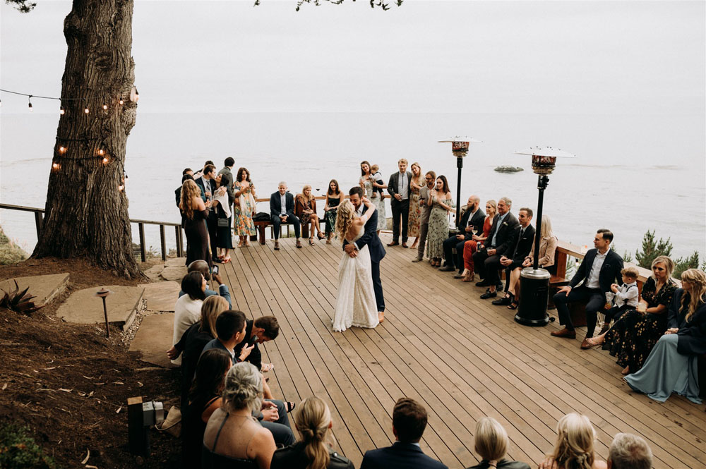 First dance at Big Sur wedding