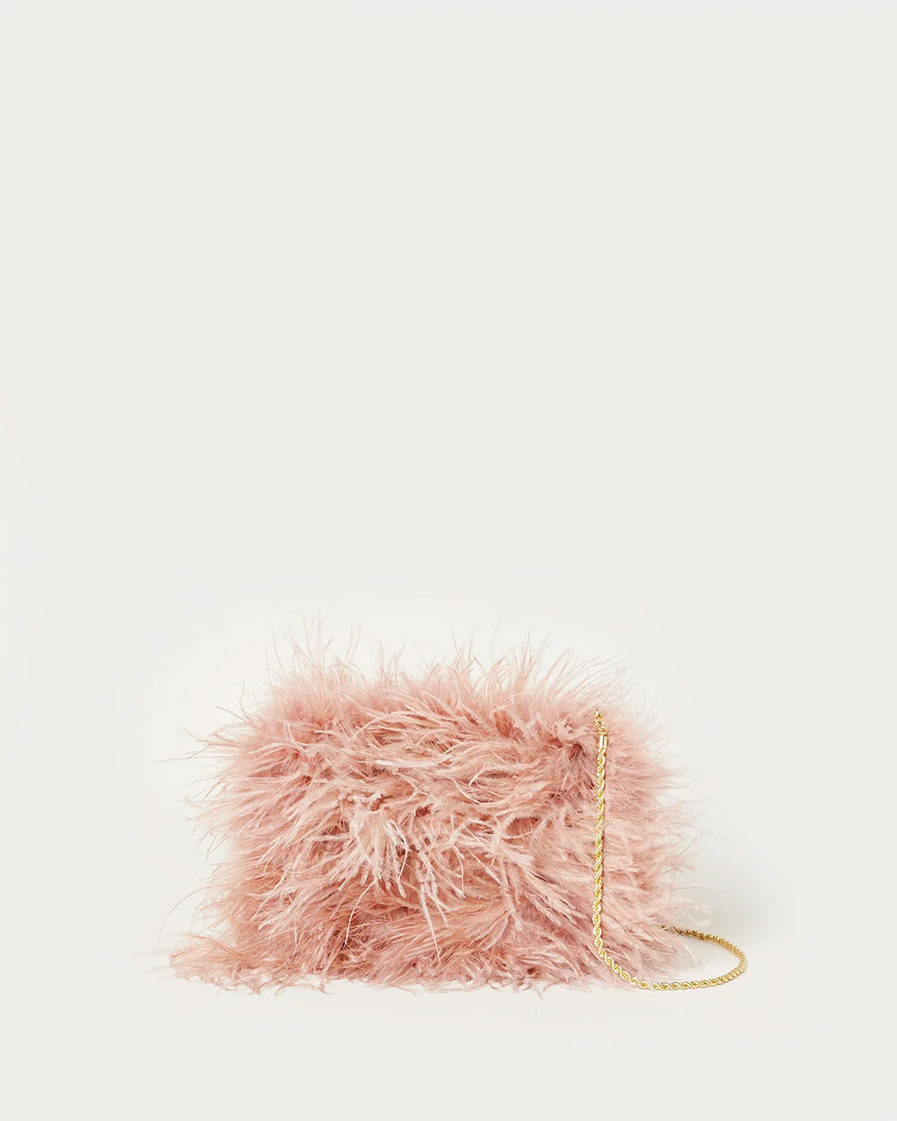 pink feather purse from loeffler randall