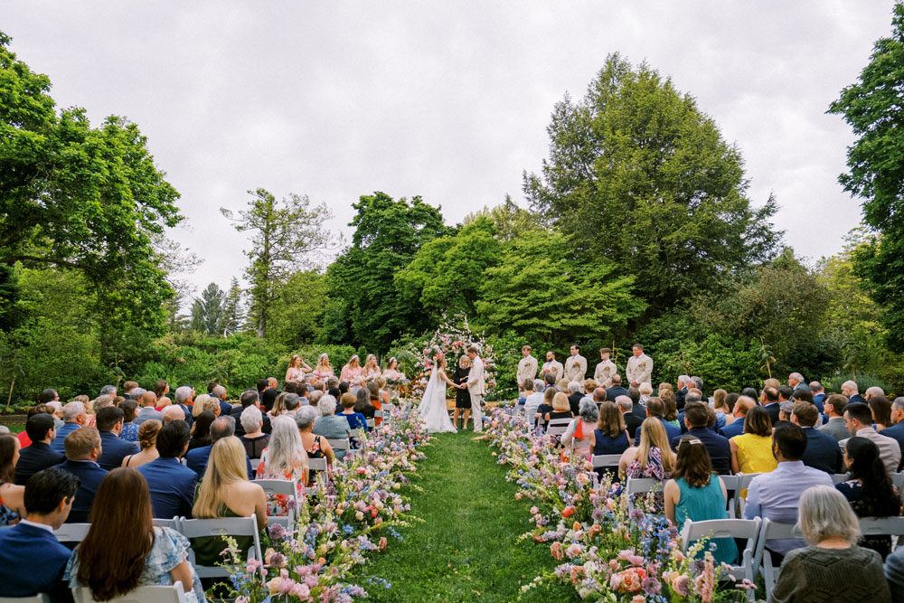 Yew Dell Botanical Gardens wedding ceremony