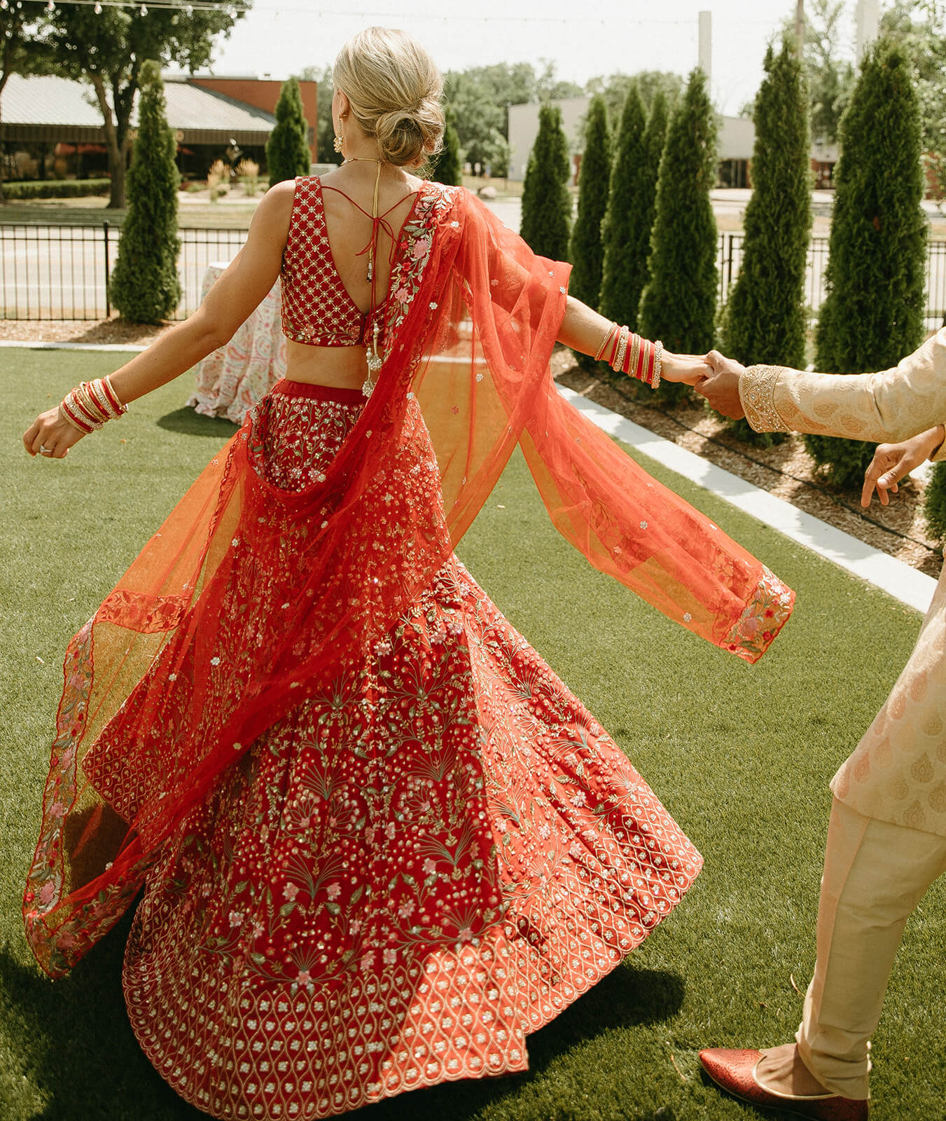 Colorful Indian wedding portraits