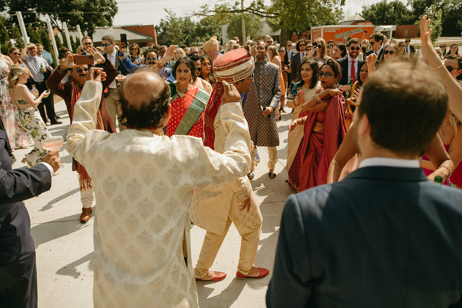 Baraat at Indian fusion wedding