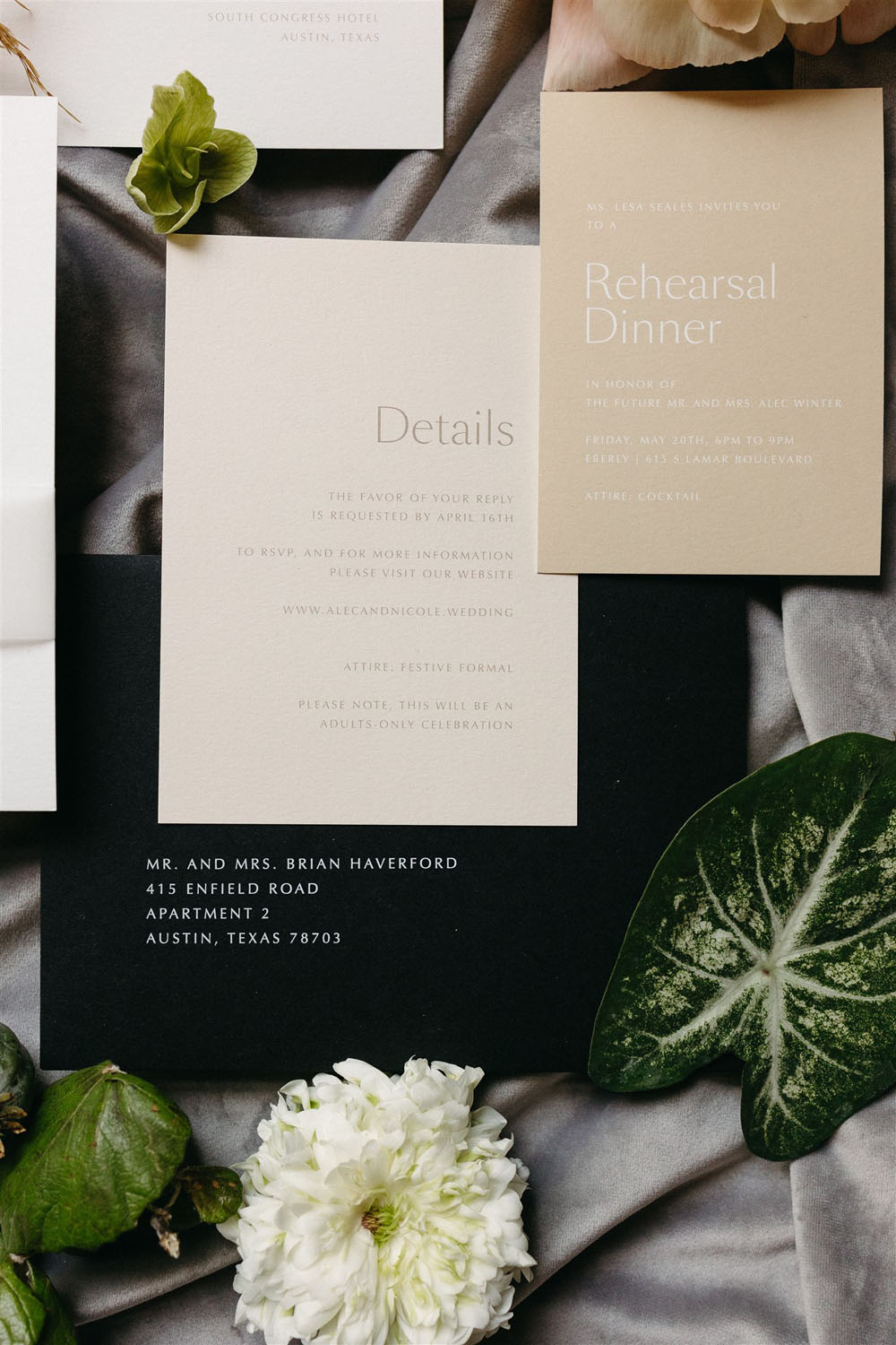 modern wedding invitations