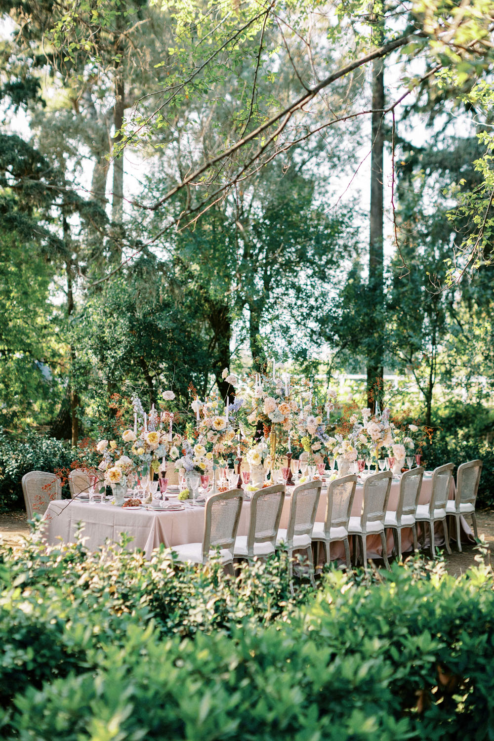 Elegant garden wedding at a Greek castle in Athens