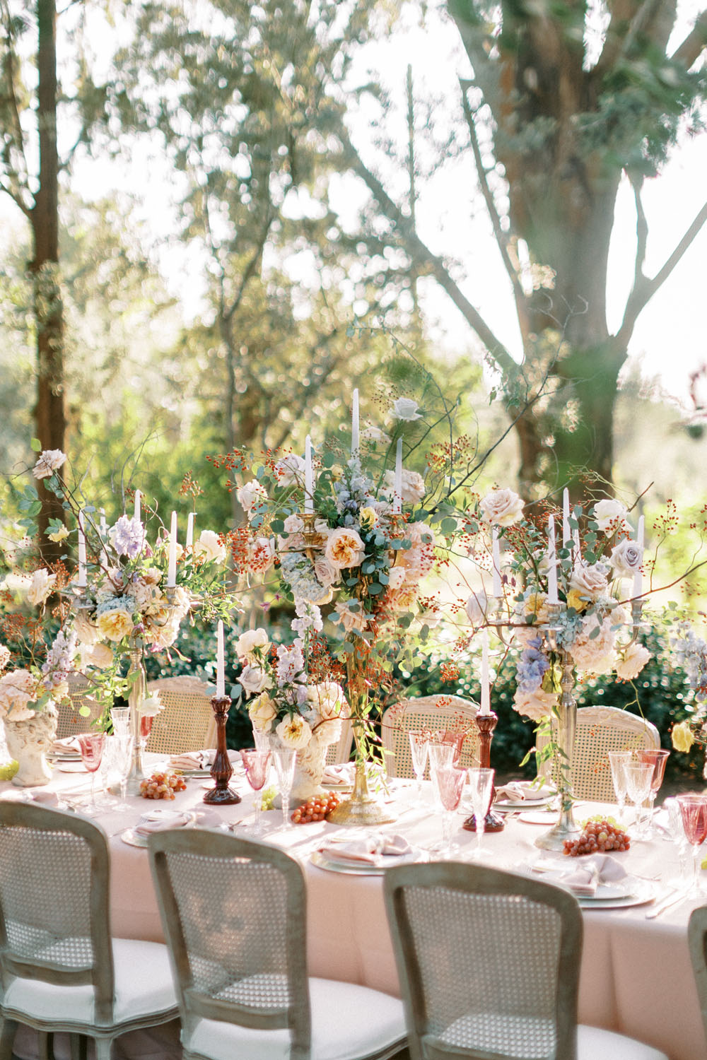 Elegant garden wedding at a Greek castle in Athens