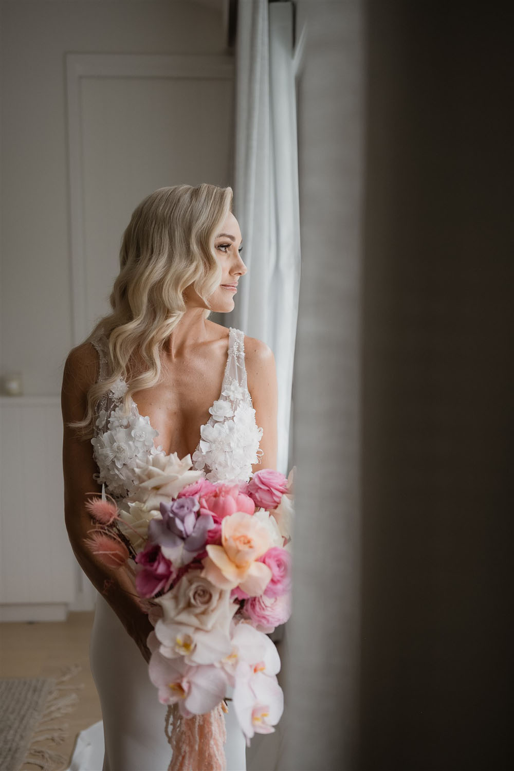 pink bridal bouquet