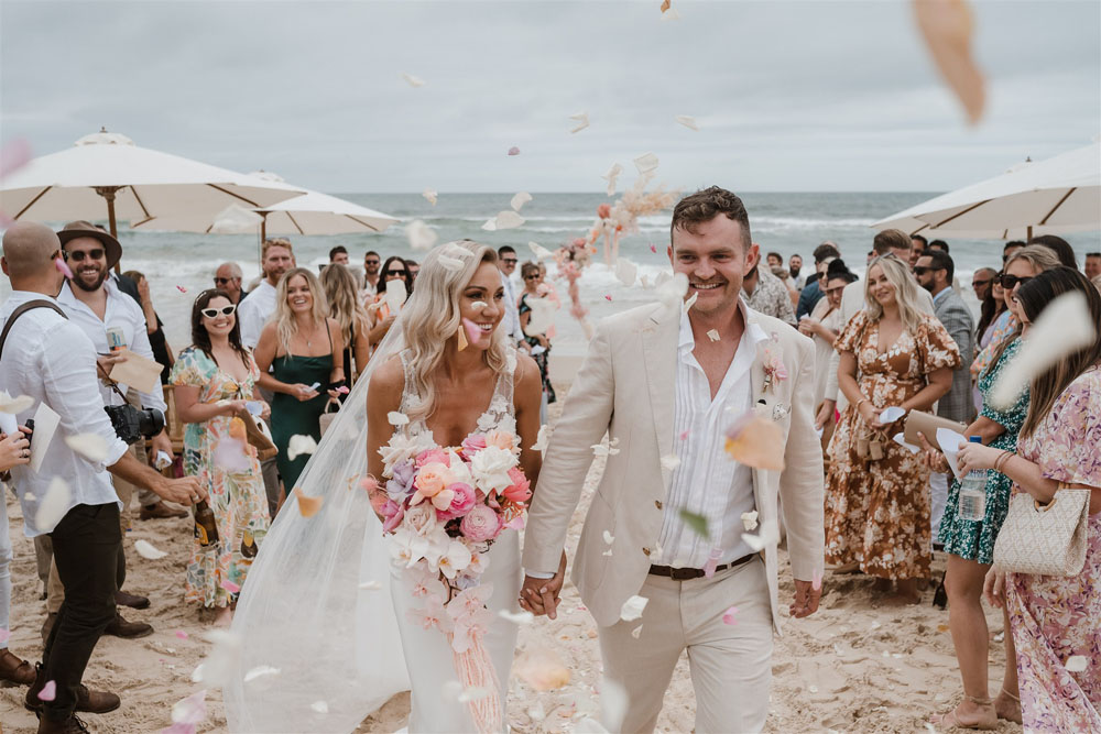 Australian beach wedding