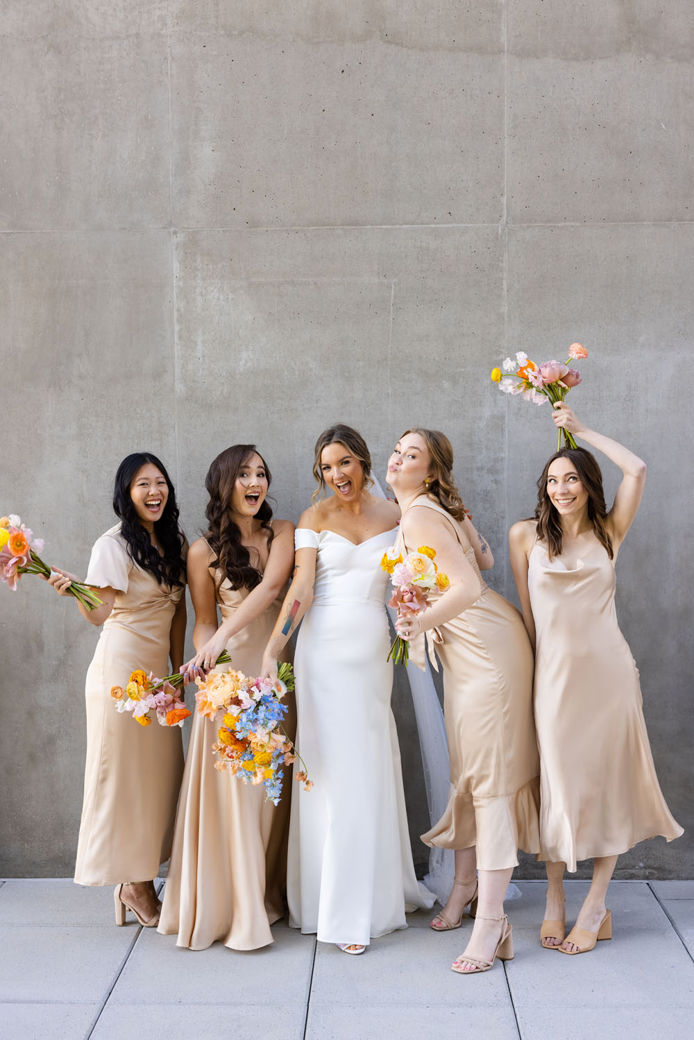 champagne bridesmaid dresses