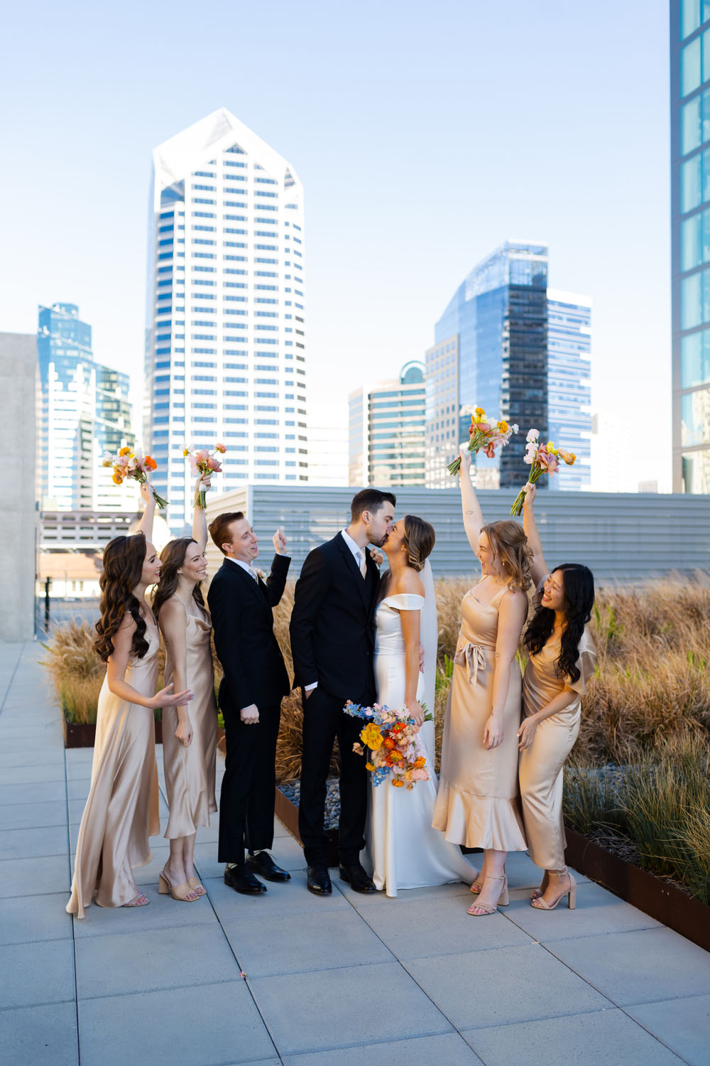 Colorful modern wedding at The Lane in San Diego