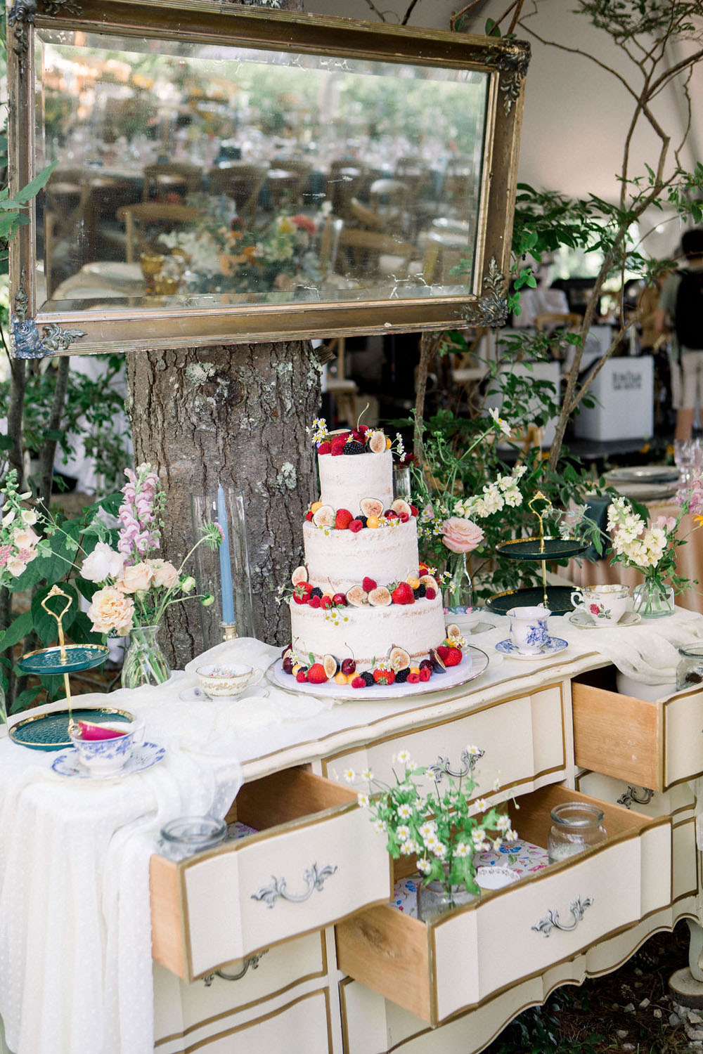 wedding cake with fruit