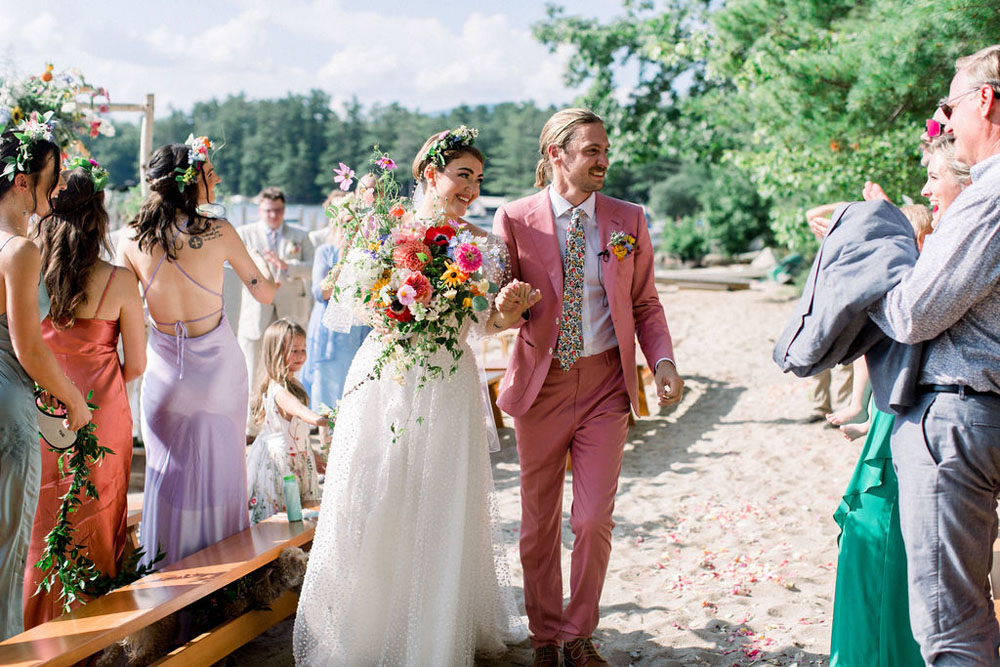 Whimsical DIY lakeside summer wedding