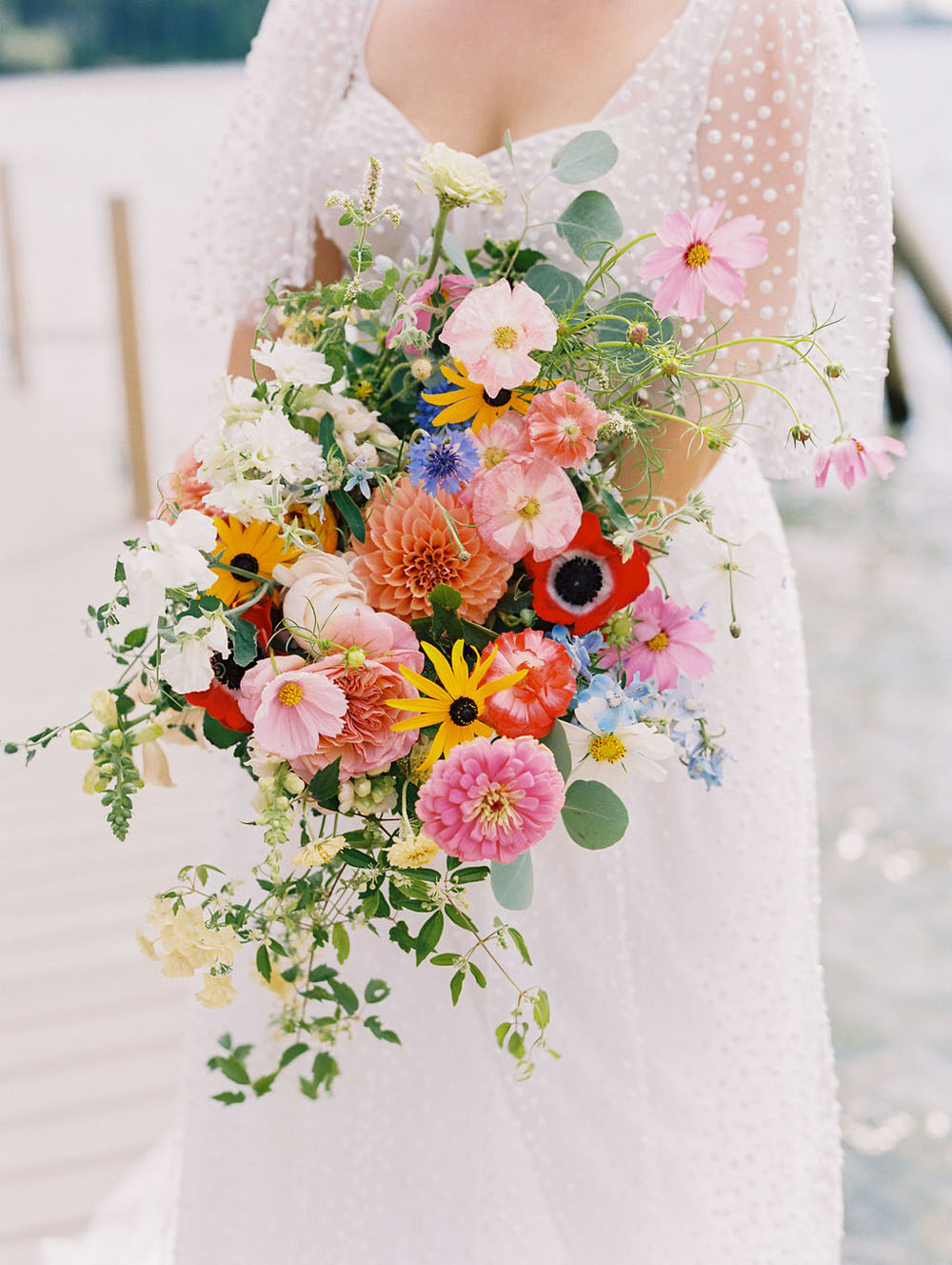 colorful summer floral bouquet