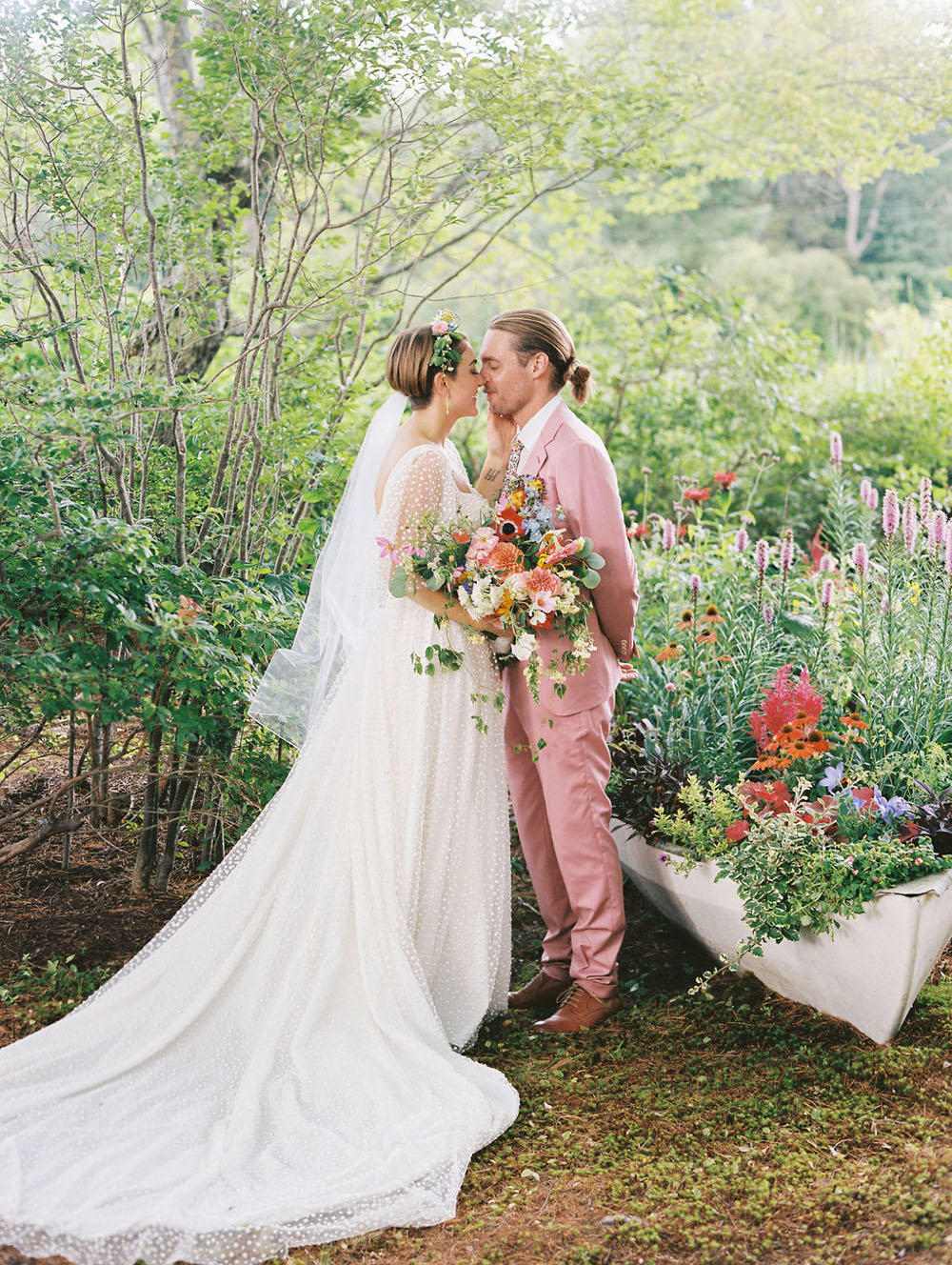 Whimsical DIY lakeside summer wedding