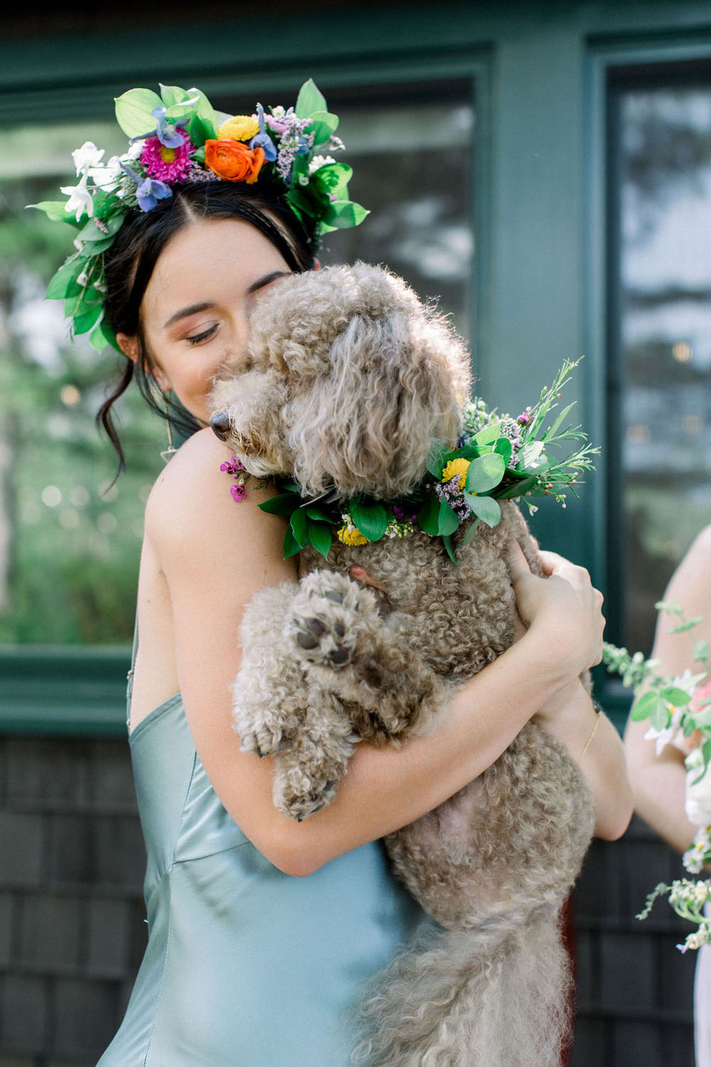 dog flower collar for wedding