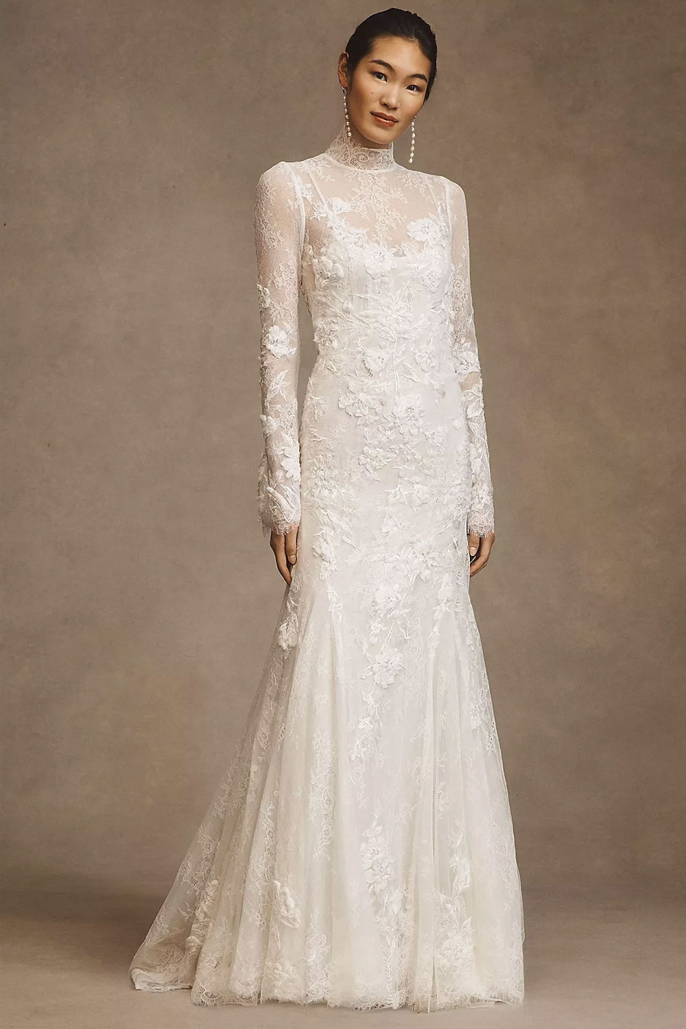 romantic lace anthropologie wedding dress