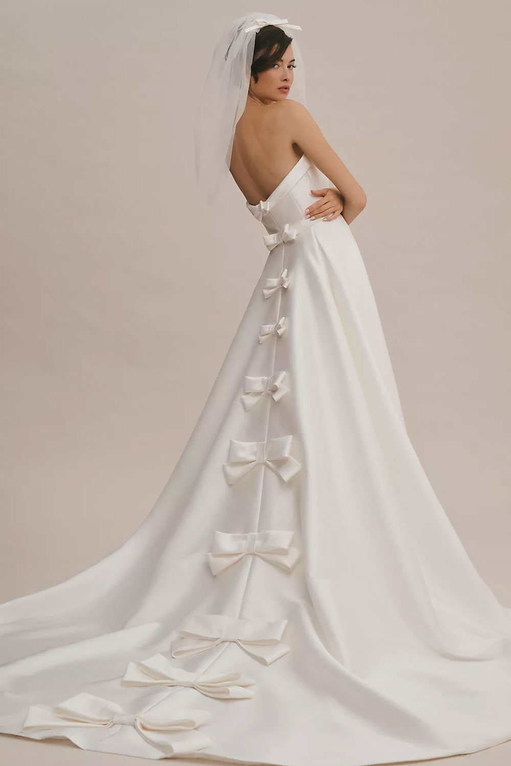 where to buy bow wedding dresses online