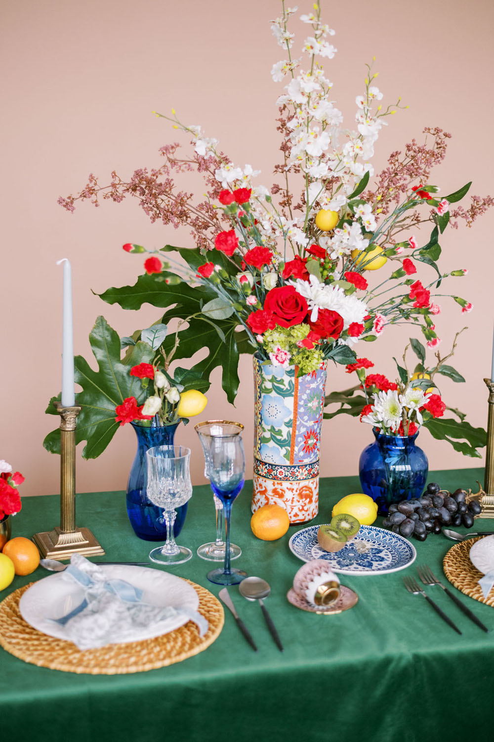 Maximalist floral arrangements 