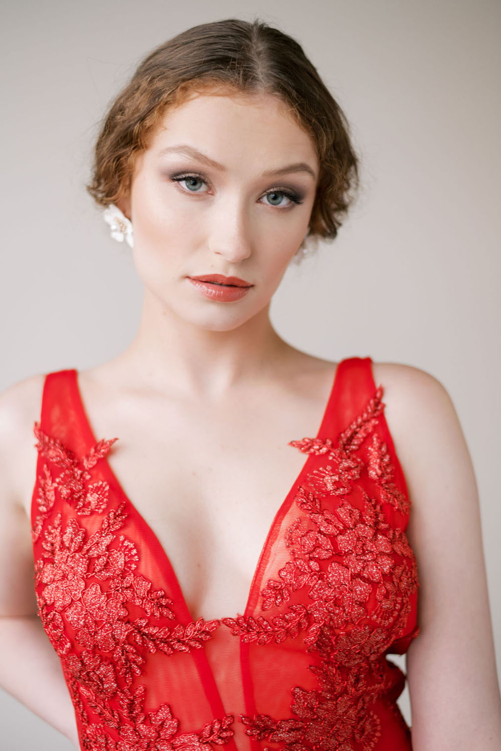 red bridal fashion