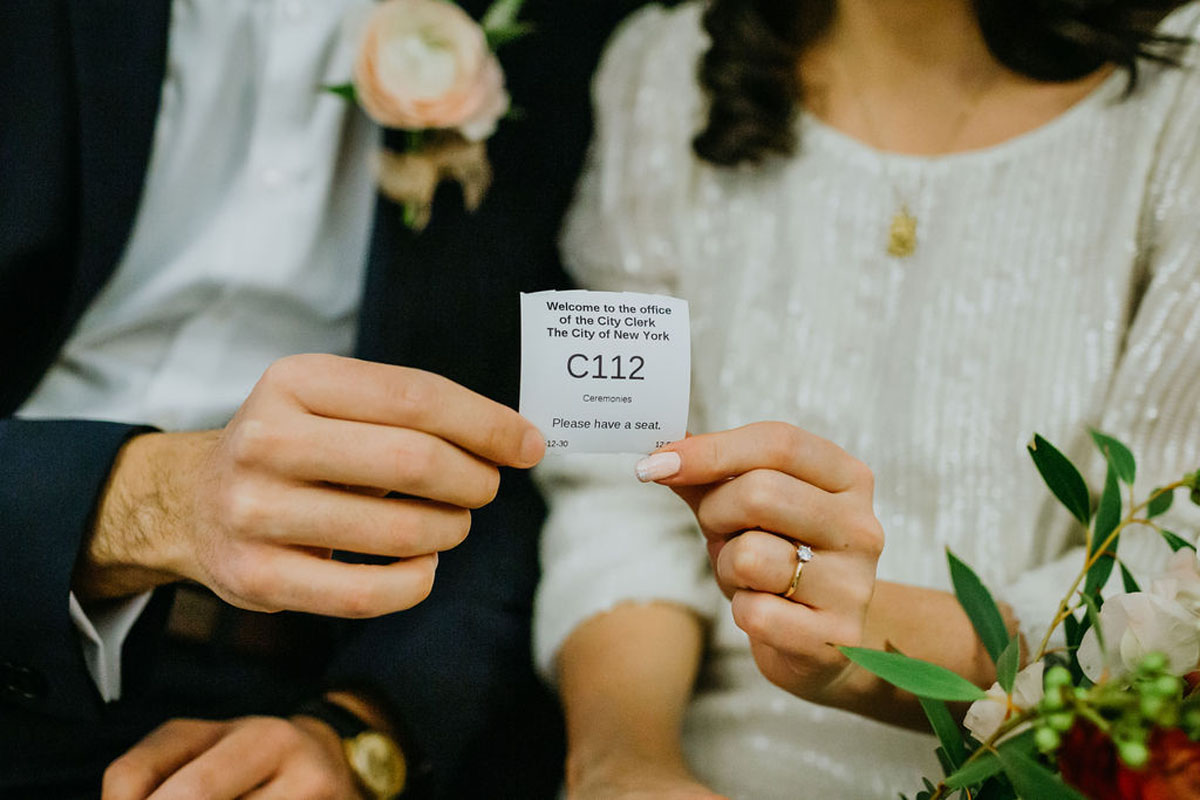 NYC City Hall Elopement with Brooklyn Portraits