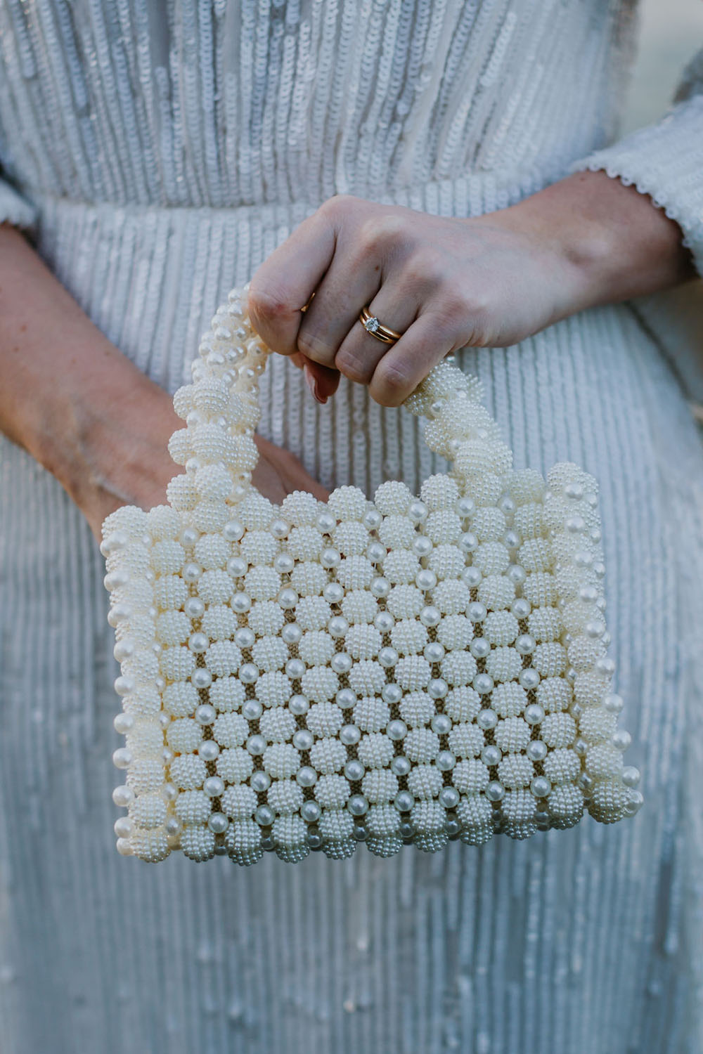 Bridal pearl bag