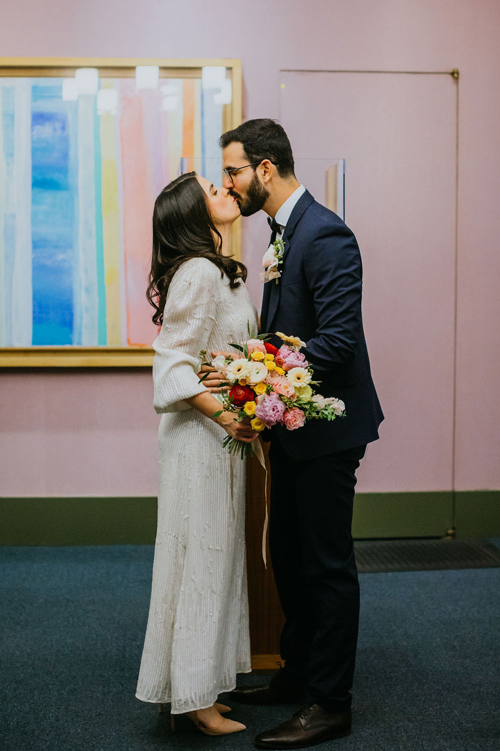 New York City Hall Elopement Portraits