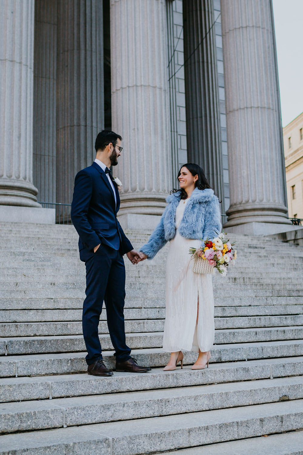 New York City Hall Elopement Portraits