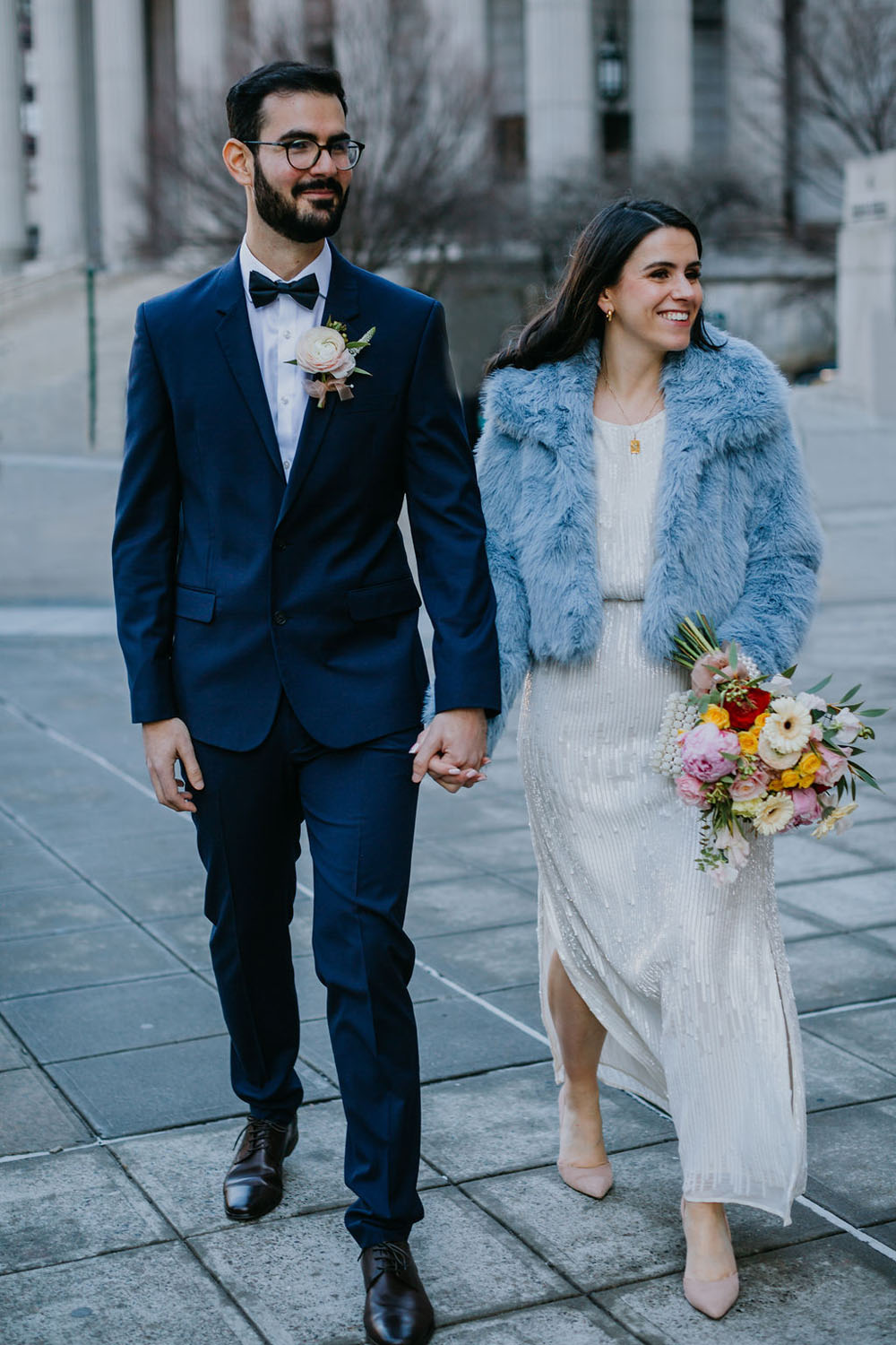 New York City Hall Elopement Portraits