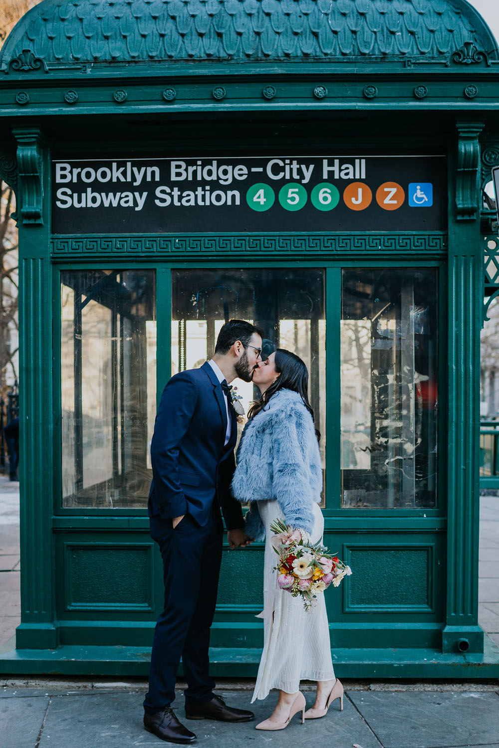 New York City Hall Elopement Portraits