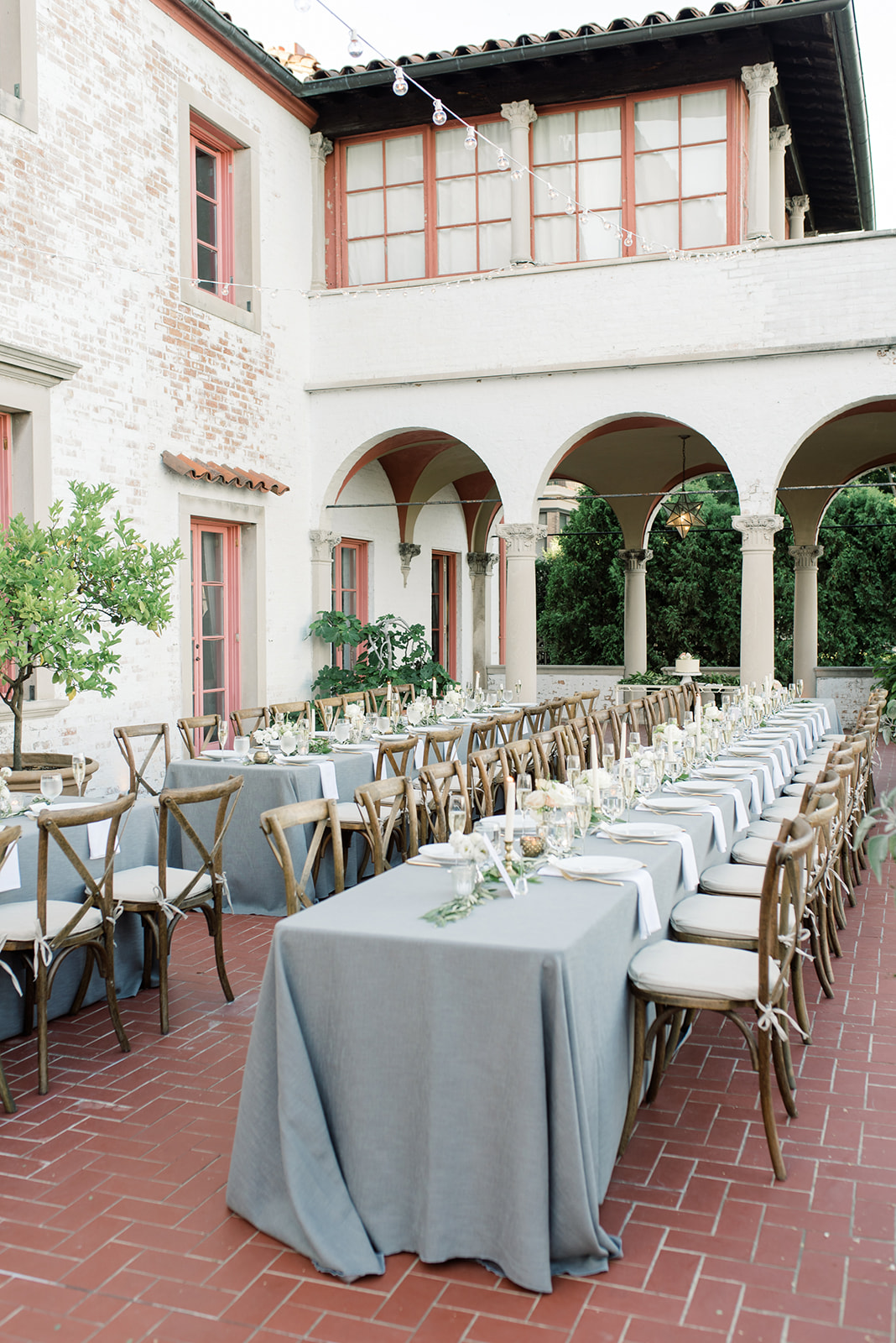 Italian inspired wedding tablescape