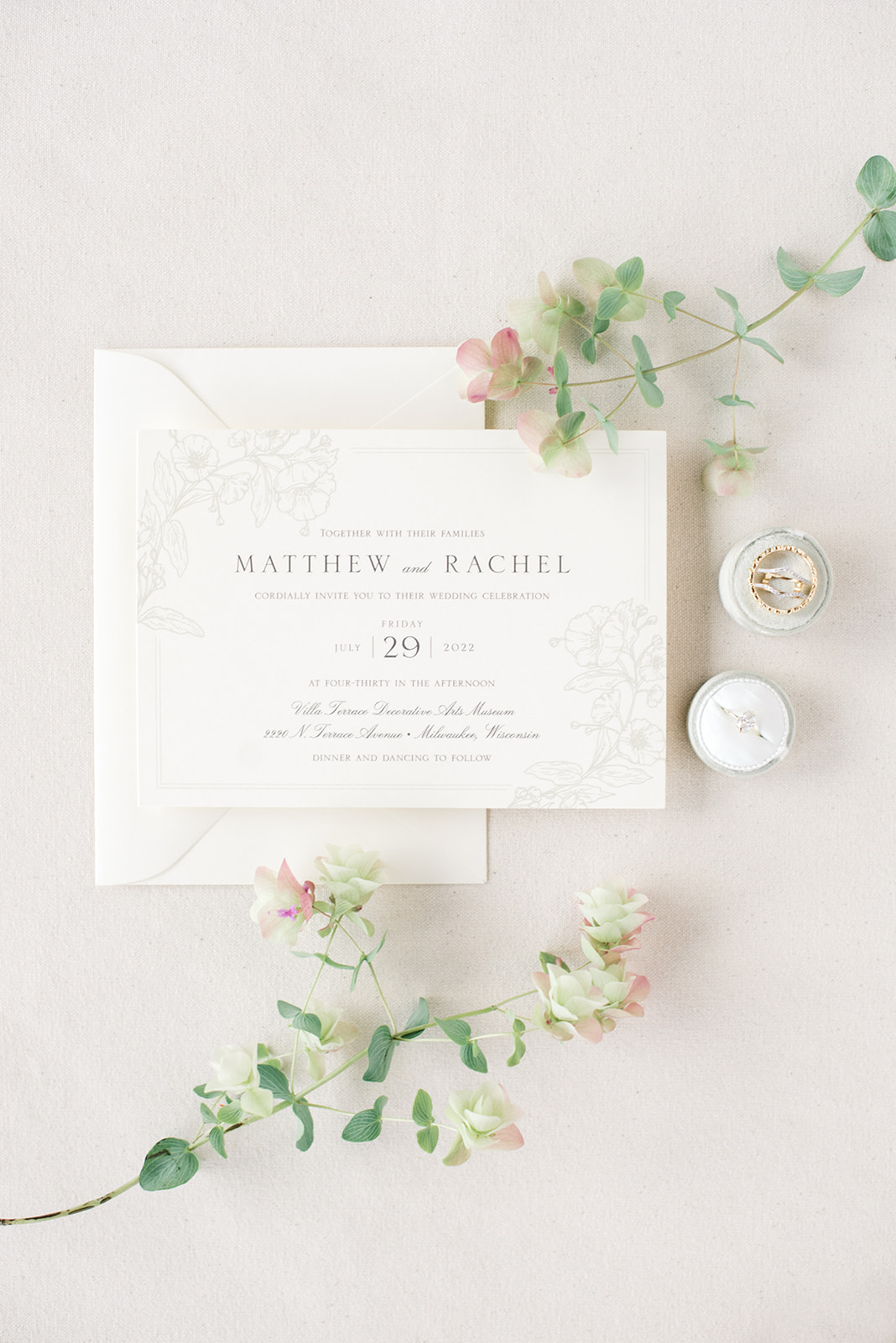 romantic wedding invitations