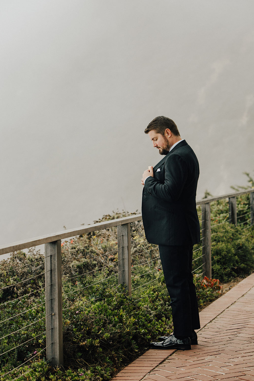 groom at Big Sur wedding