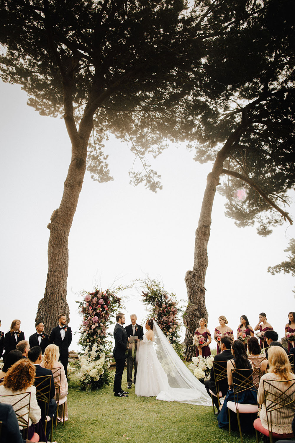 Big Sur wedding ceremony on the cliffs