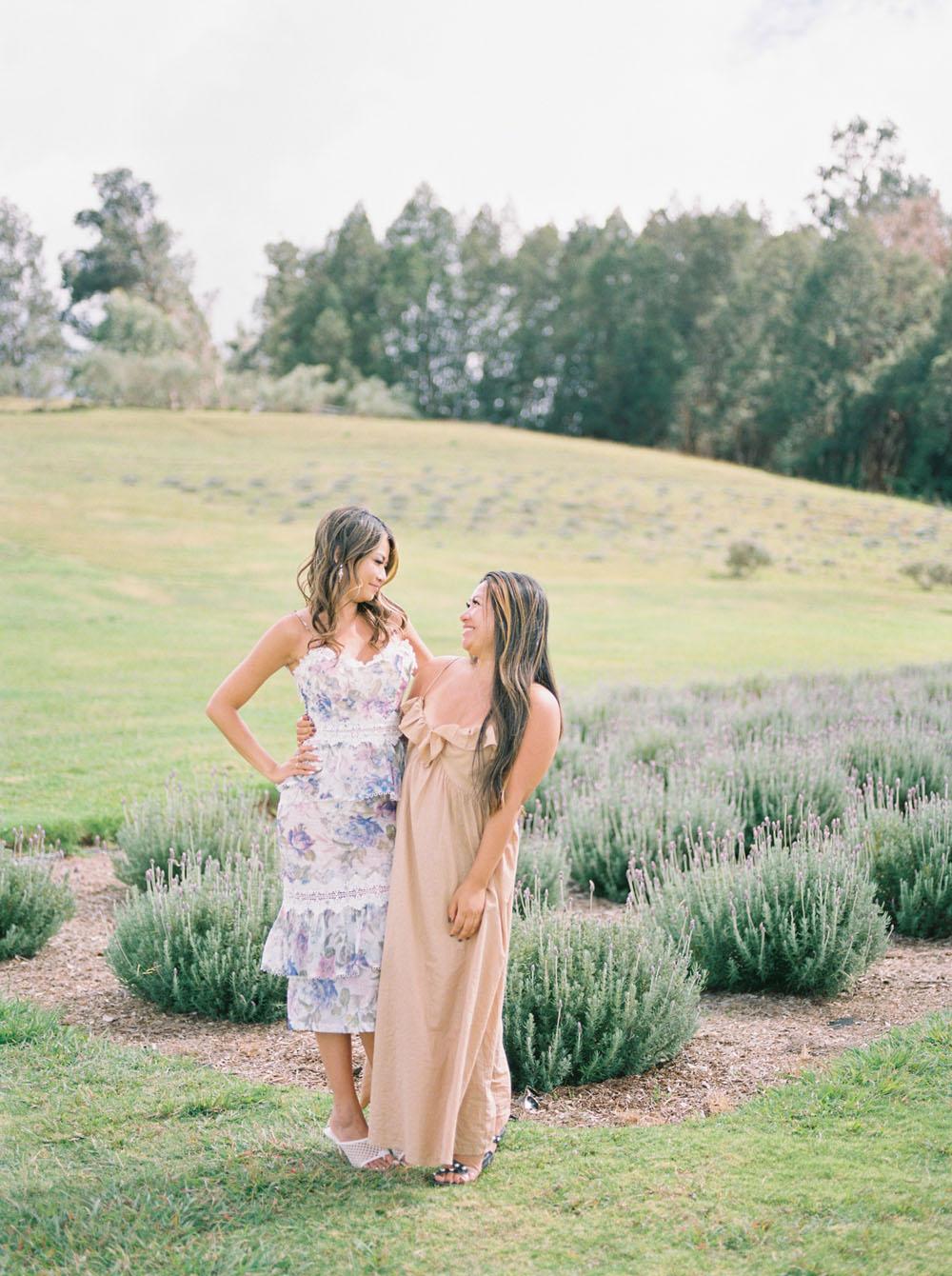 bridal party at spring brunch on Maui