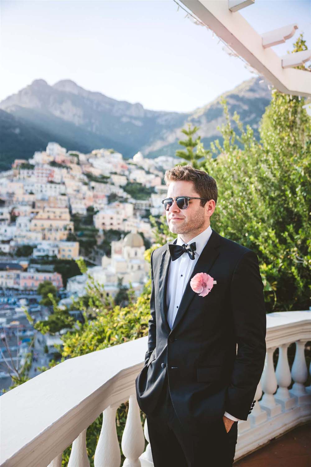 Groom's fashion for Italy elopement