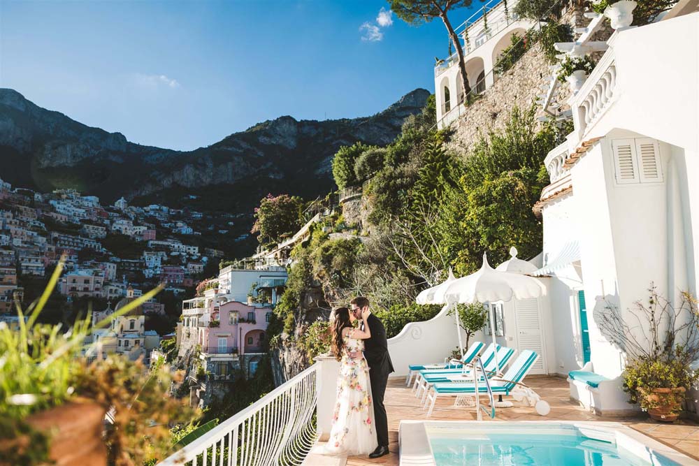 Italy elopement at Villa Boheme Positano 