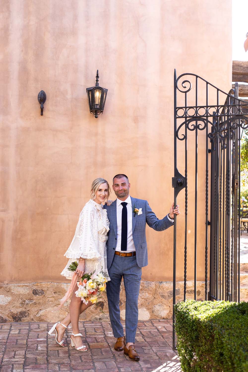 Intimate Mediterranean-inspired micro wedding in Scottsdale, planned with MatchBook