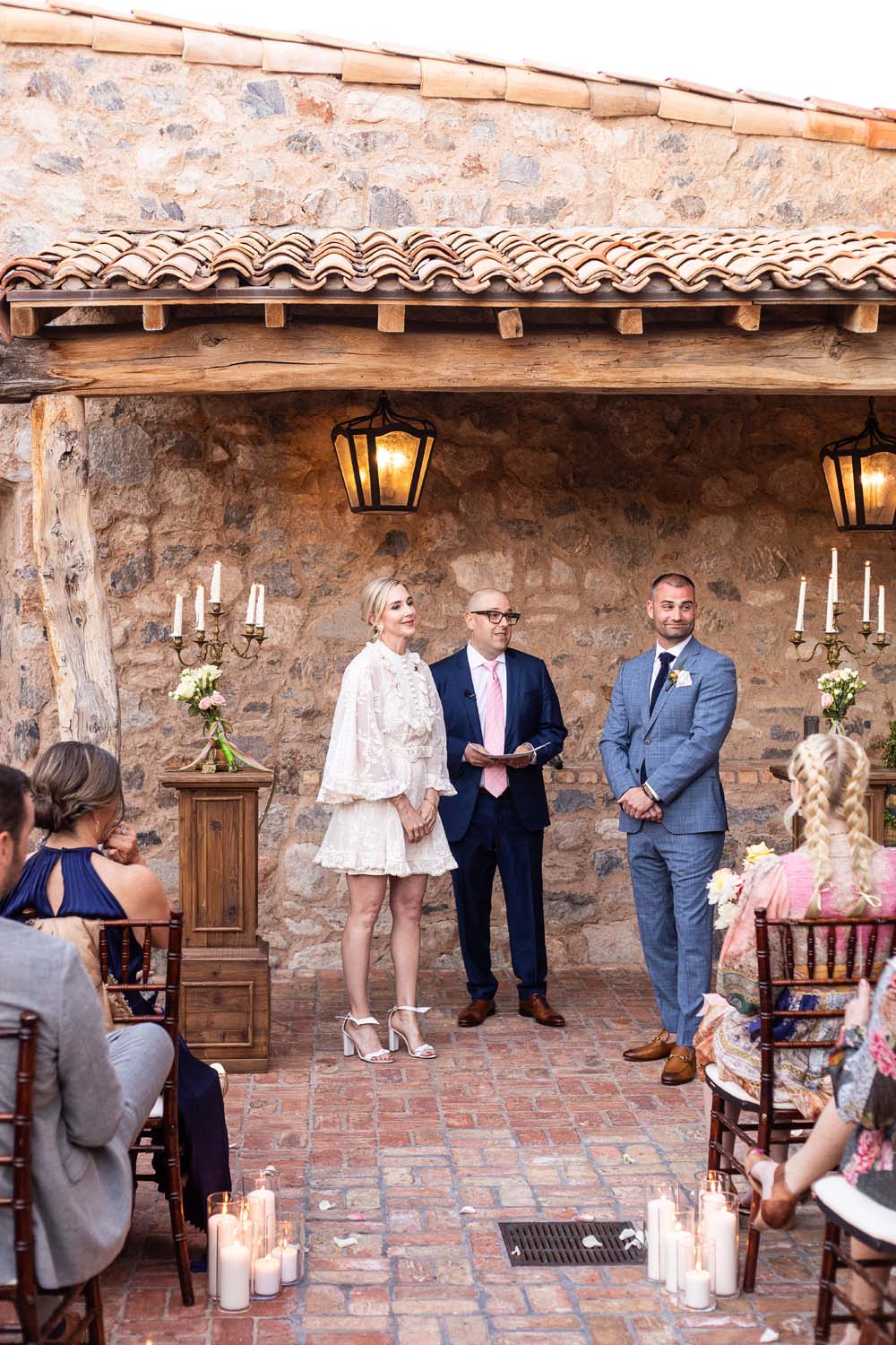 Wedding ceremony at Silverleaf Club in Scottsdale