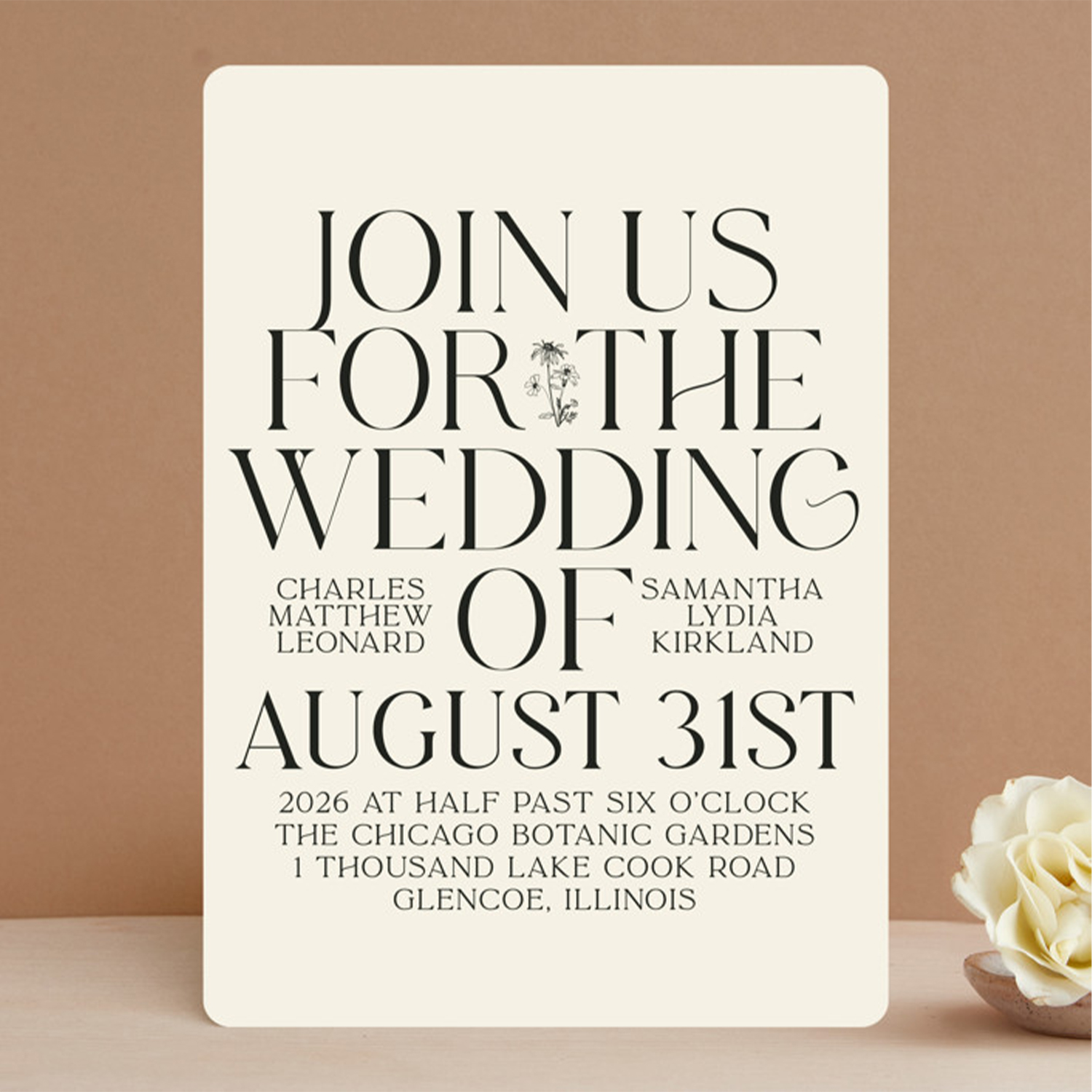 modern minted wedding invitations 