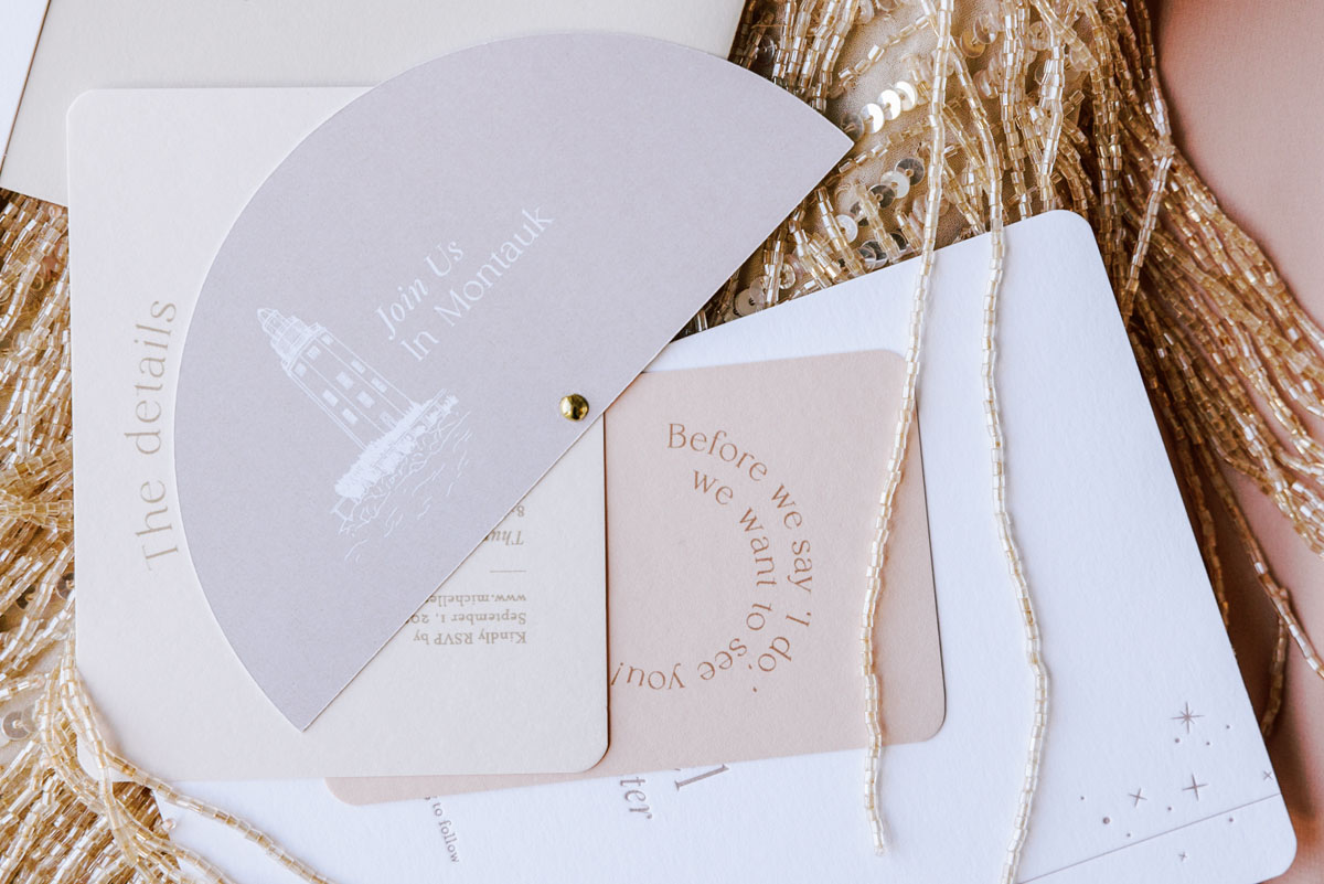 modern wedding stationery