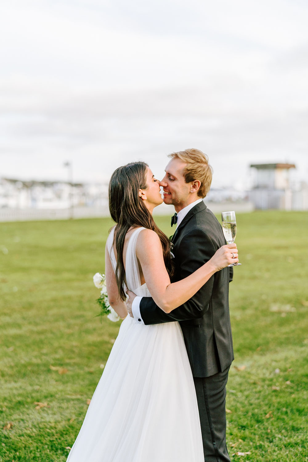 Romantic blush Hamptons wedding at Montauk Yacht Club