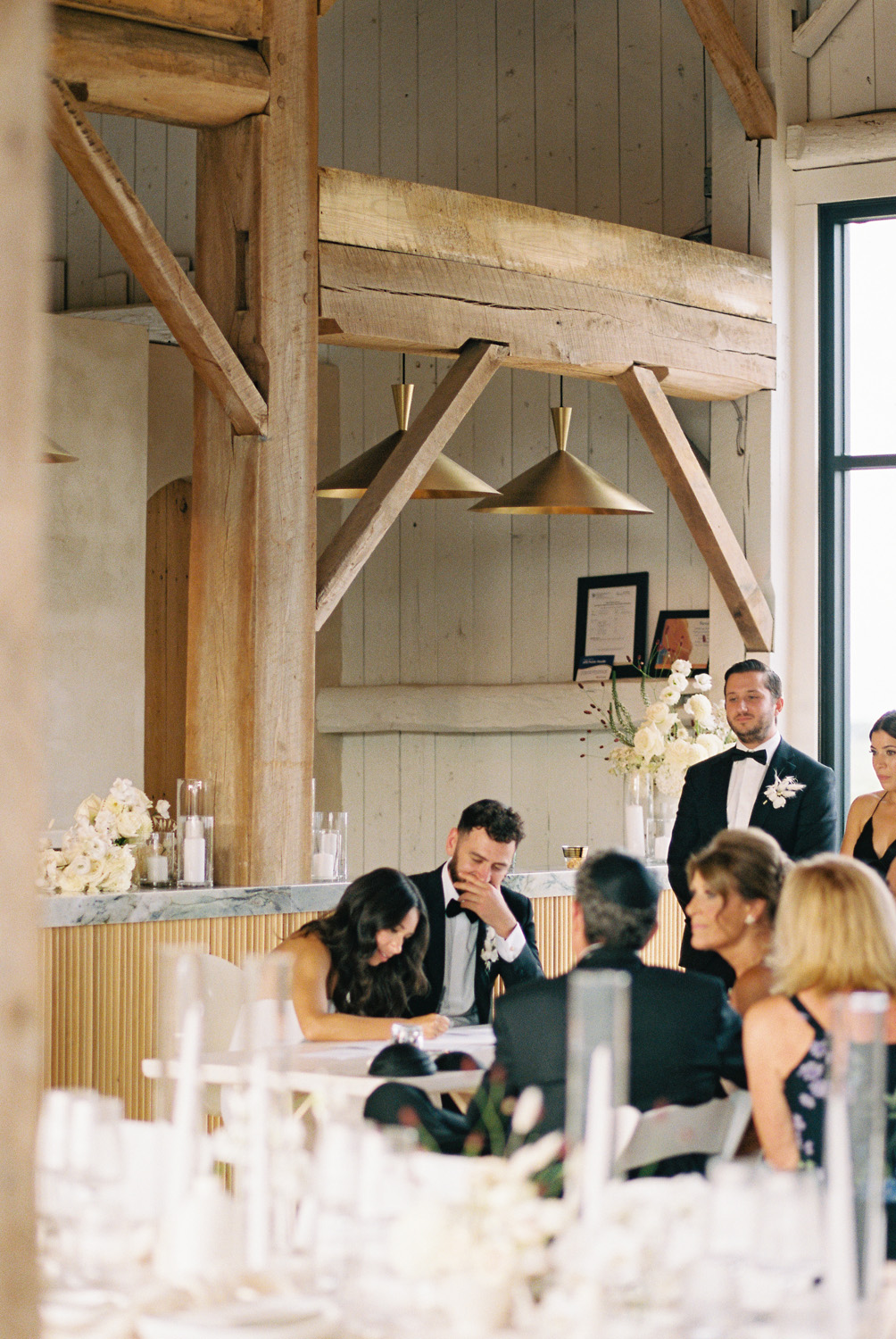 ketubah signing at modern jewish wedding