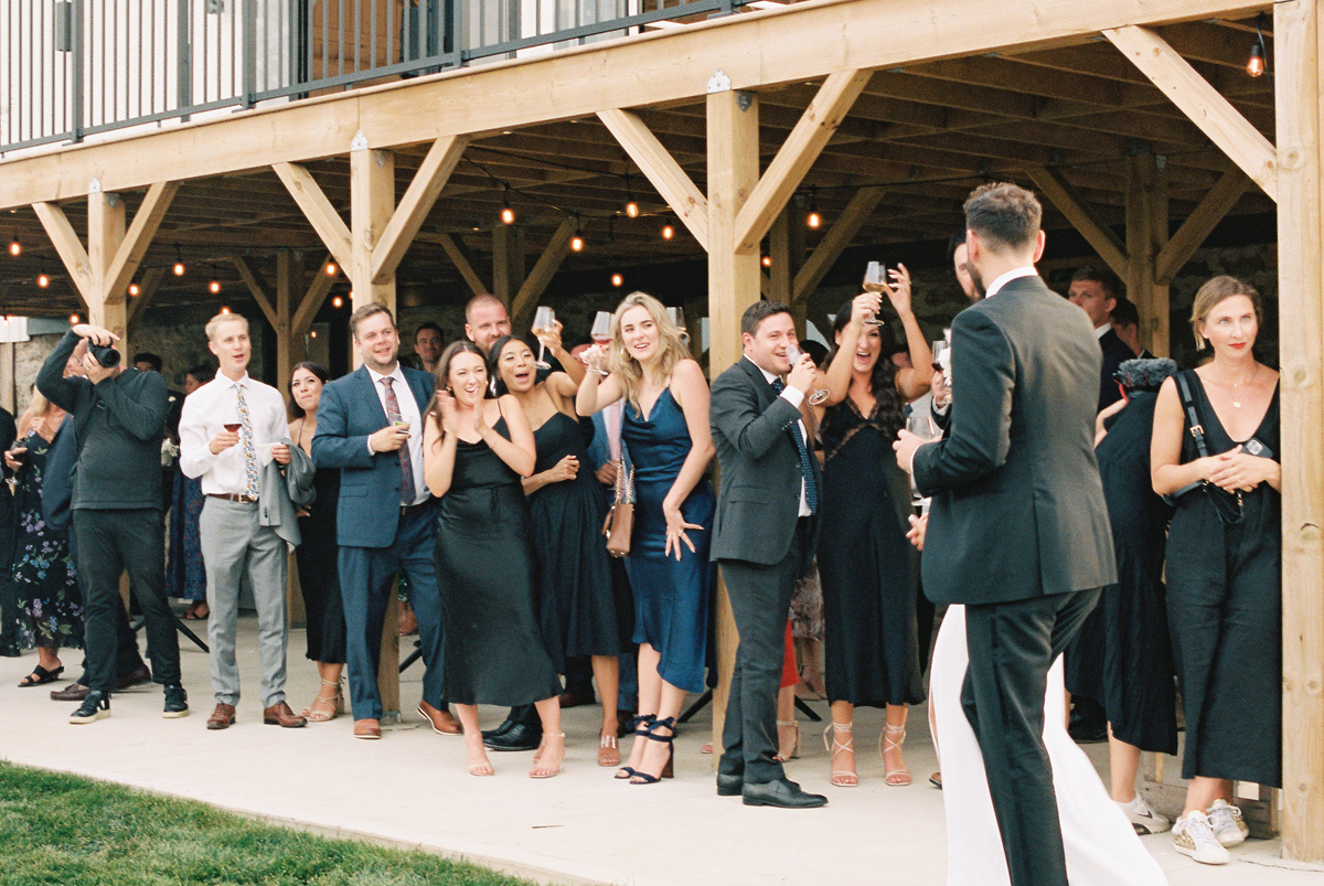 wedding cocktail hour entrance