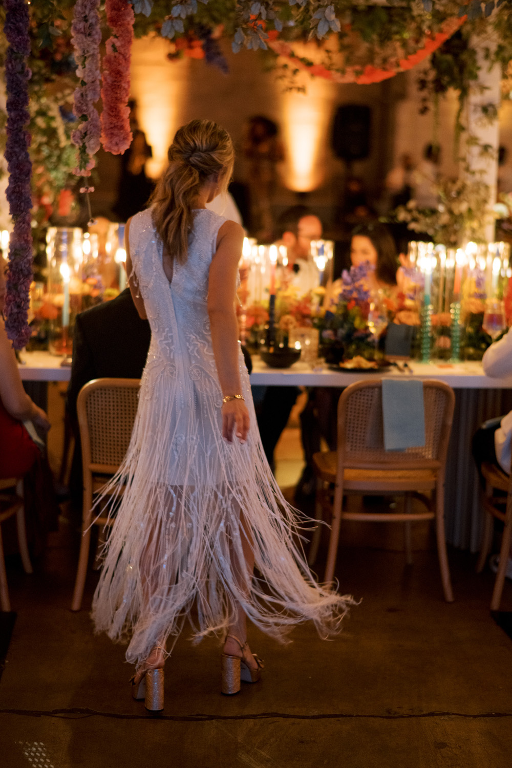 fringe party dress for wedding